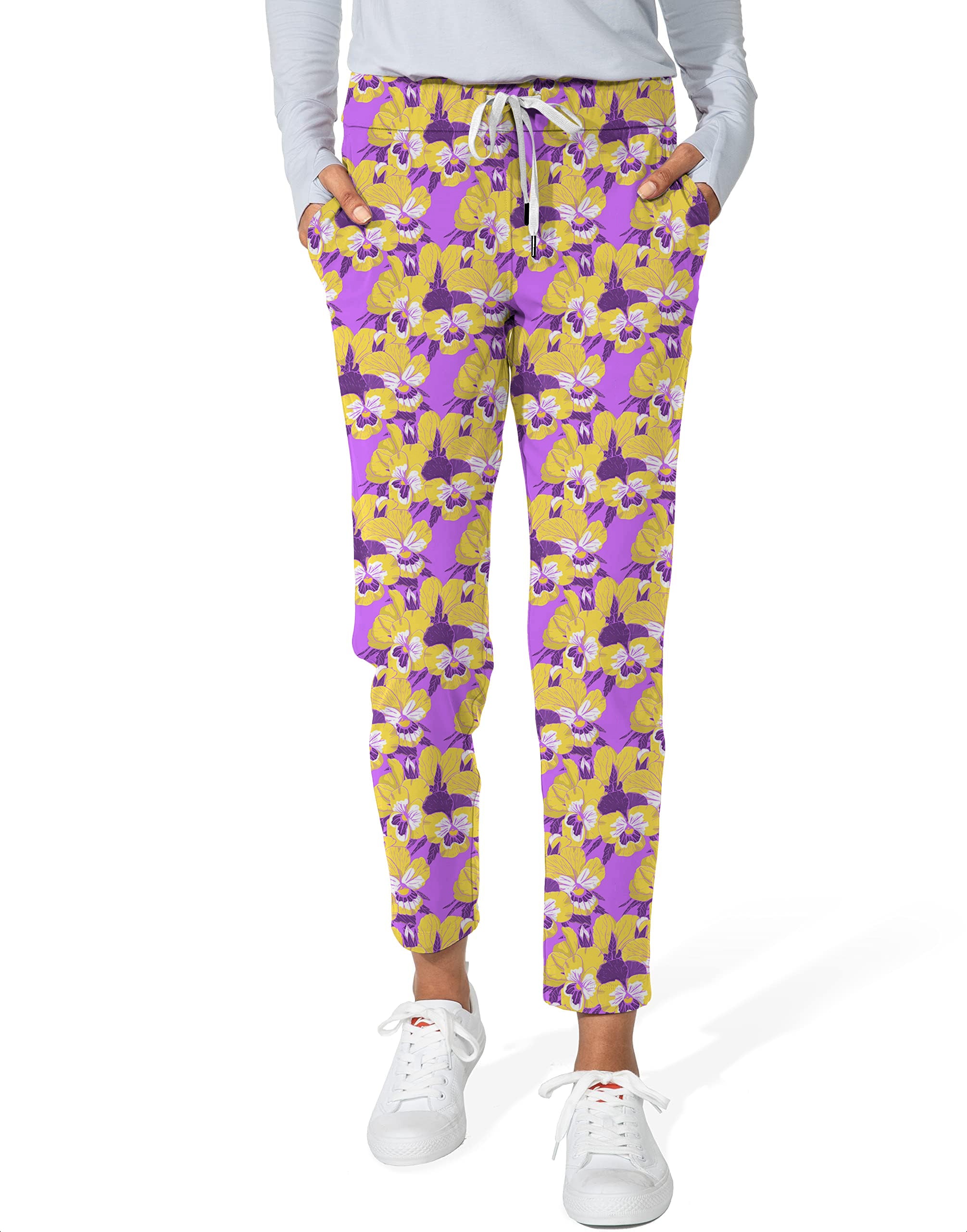Hawaiian Time-Women's 7/8 Stretch Ankle Golf Pants