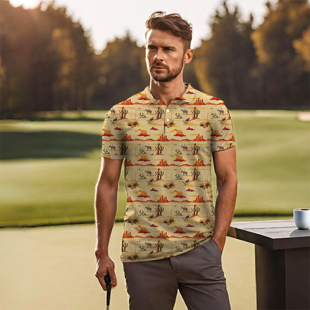 Men's Vintage Desert golf polo