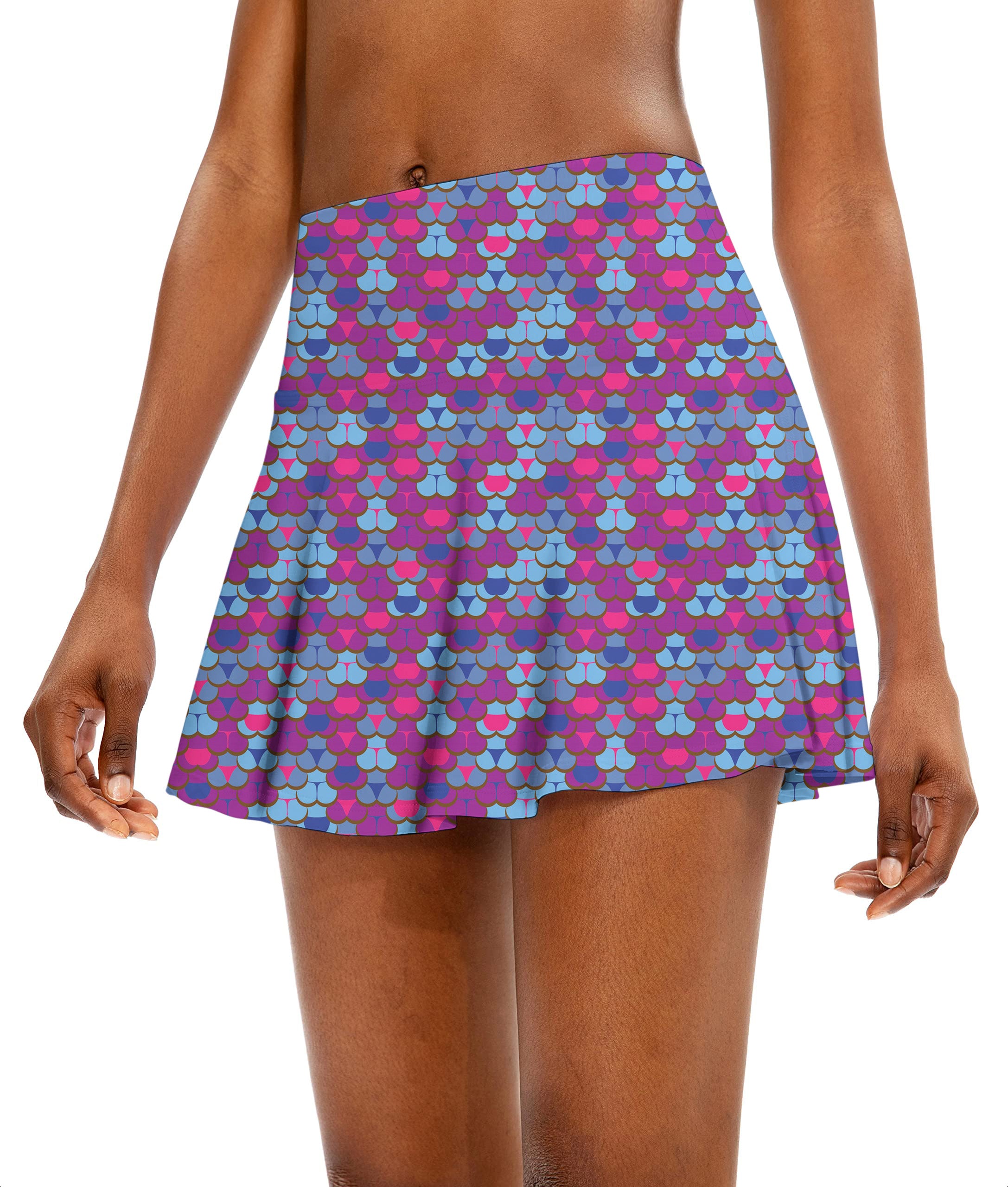 butt in panties Women's Athletic Golf Skorts Flared Skirts