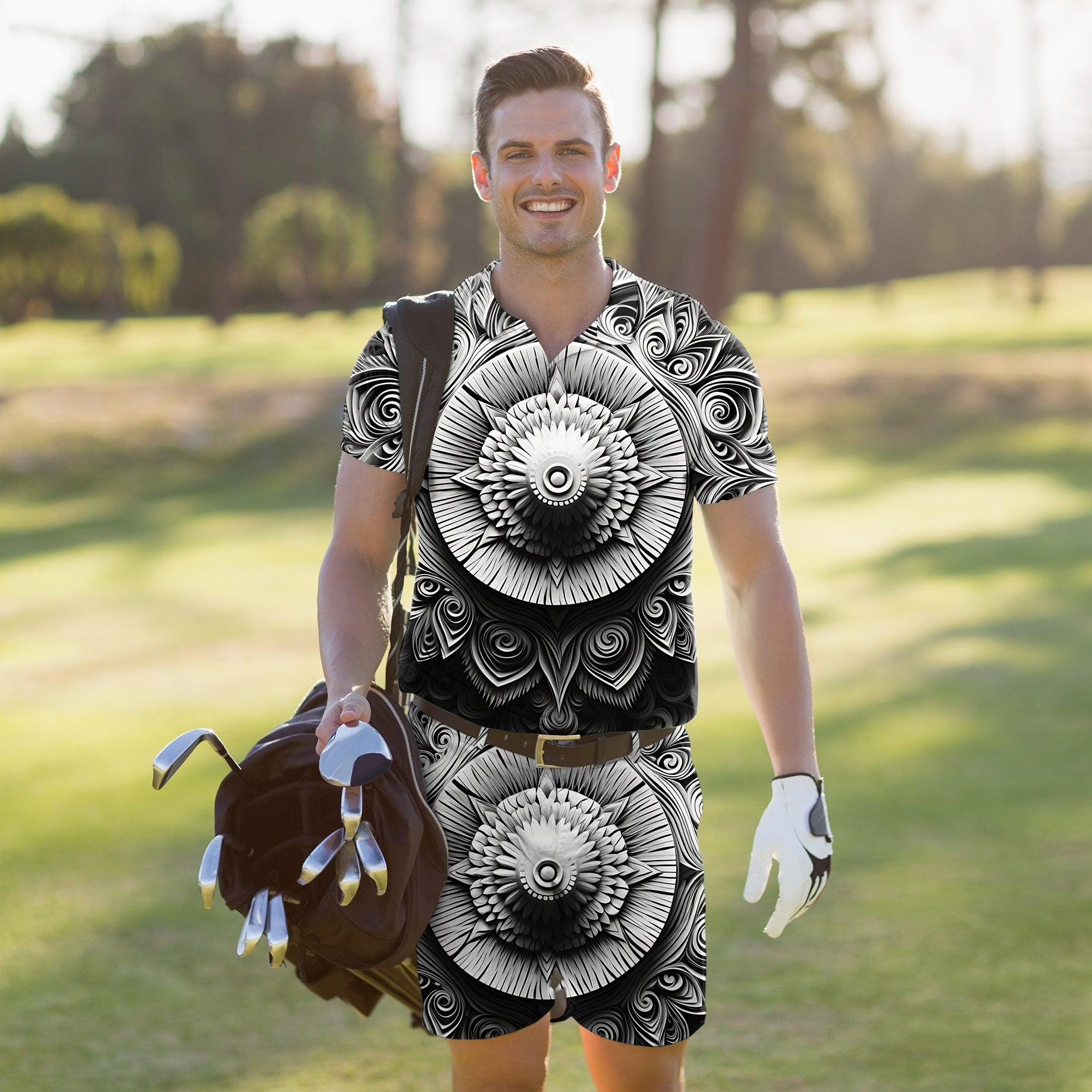 Men's Golf Set Polo+Shorts Artistry Motion