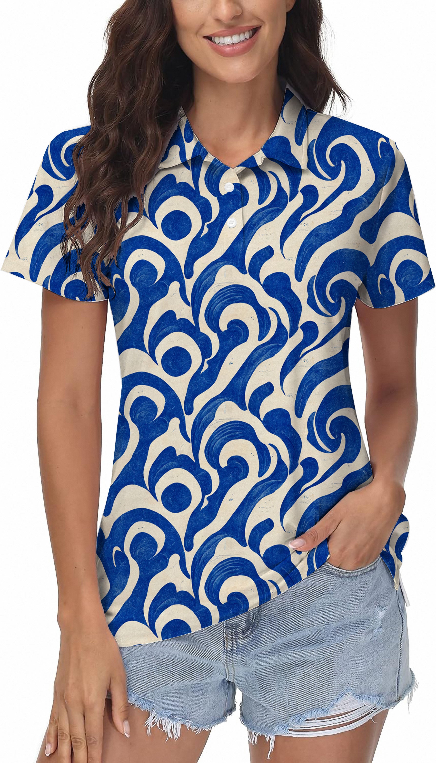 Blue Harmony Women's Golf Polo