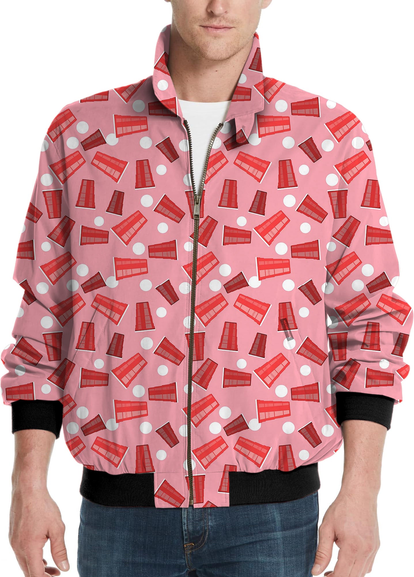 Drinkers Cup-Men's Golf Windbreaker Light Jacket