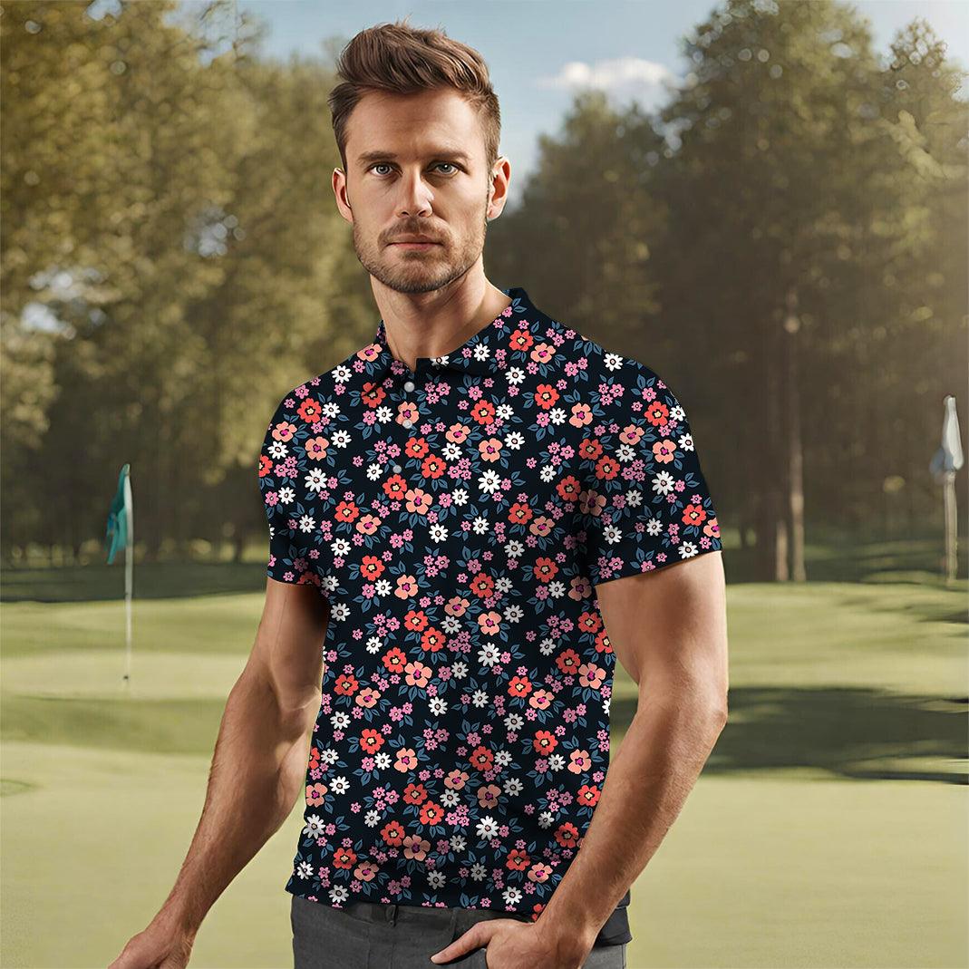 Men's Vintage Floral golf polo