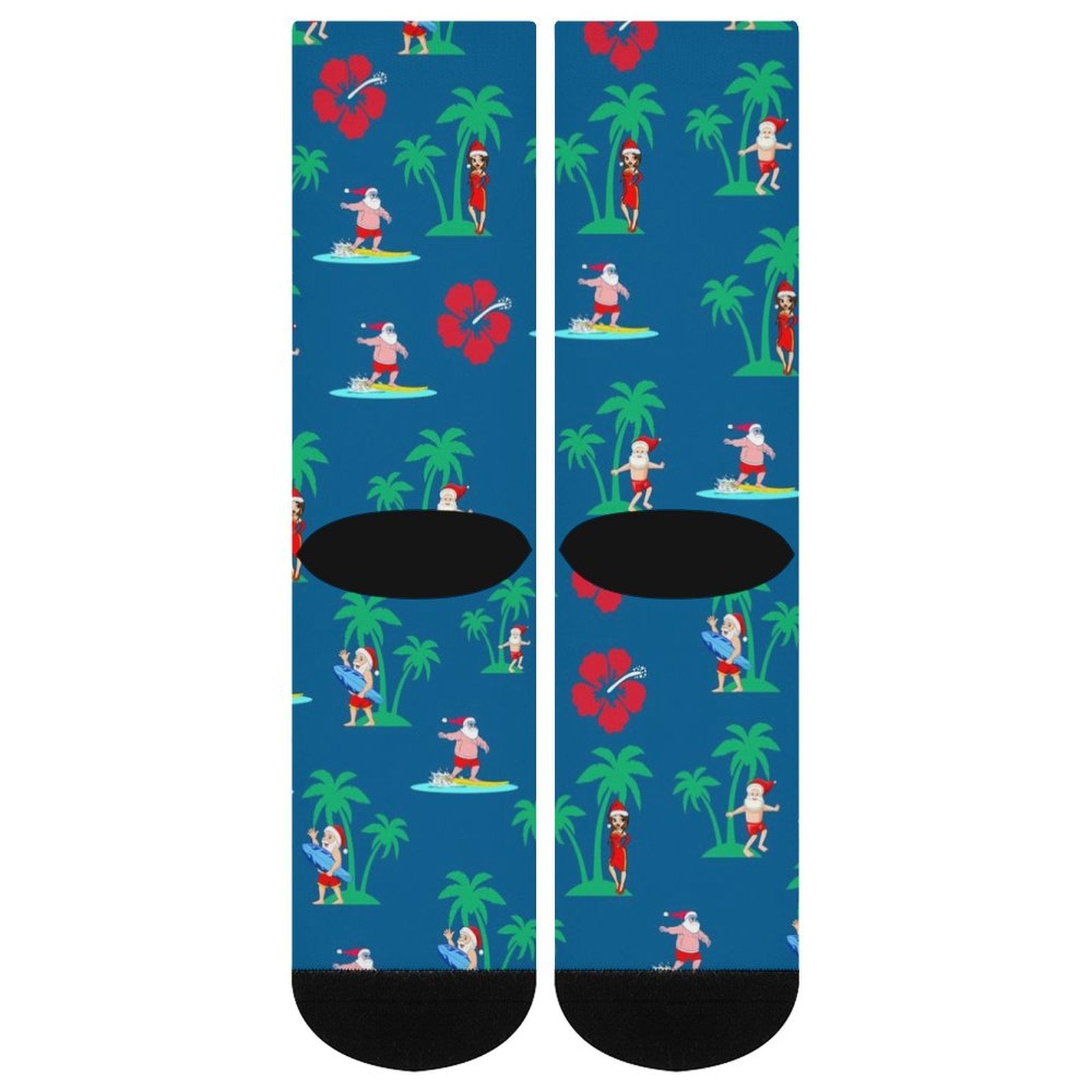 Surfs Up Santa Prined socks Gifts for Men Women