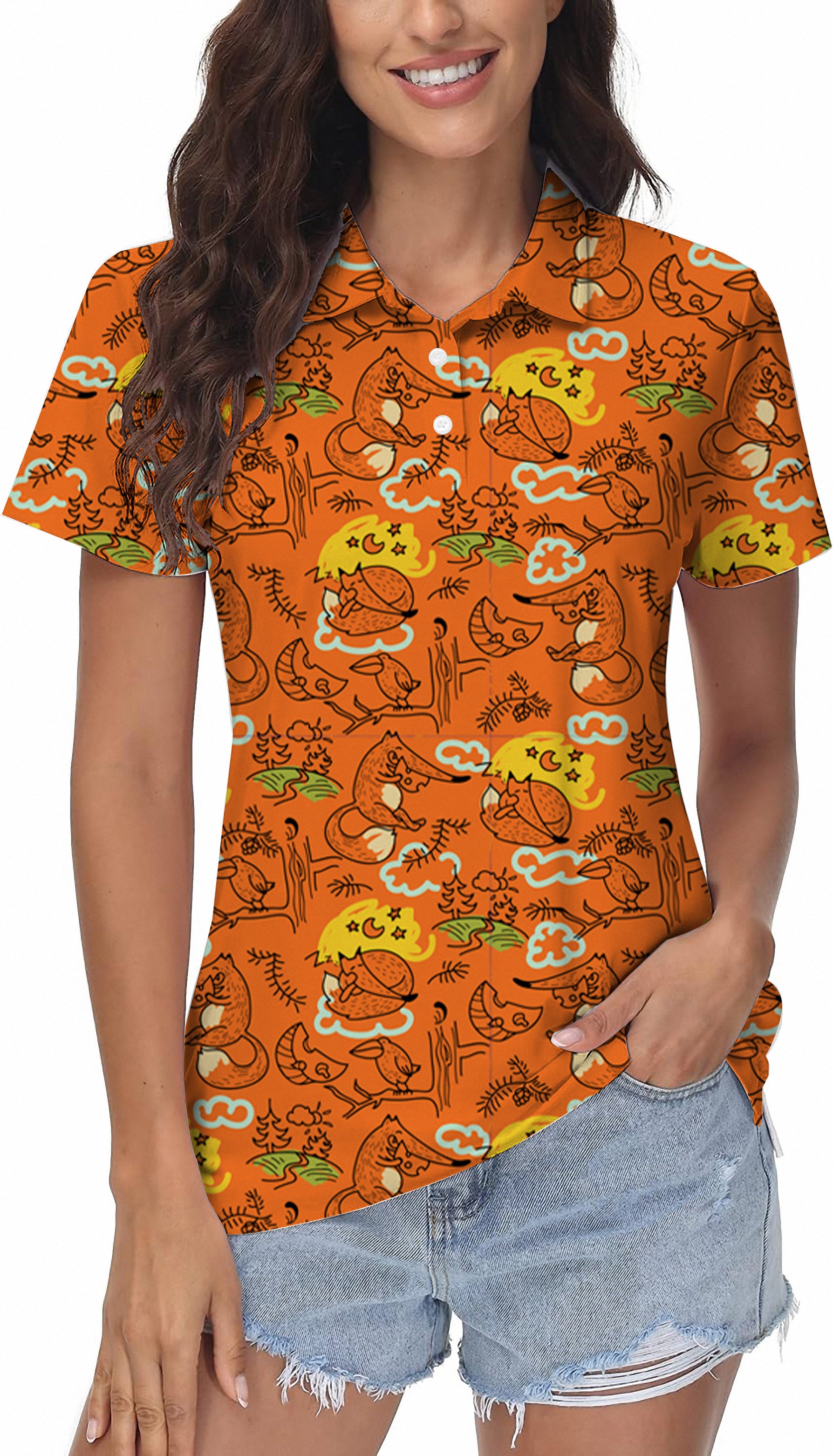 Lazy fox Women's Golf Polo