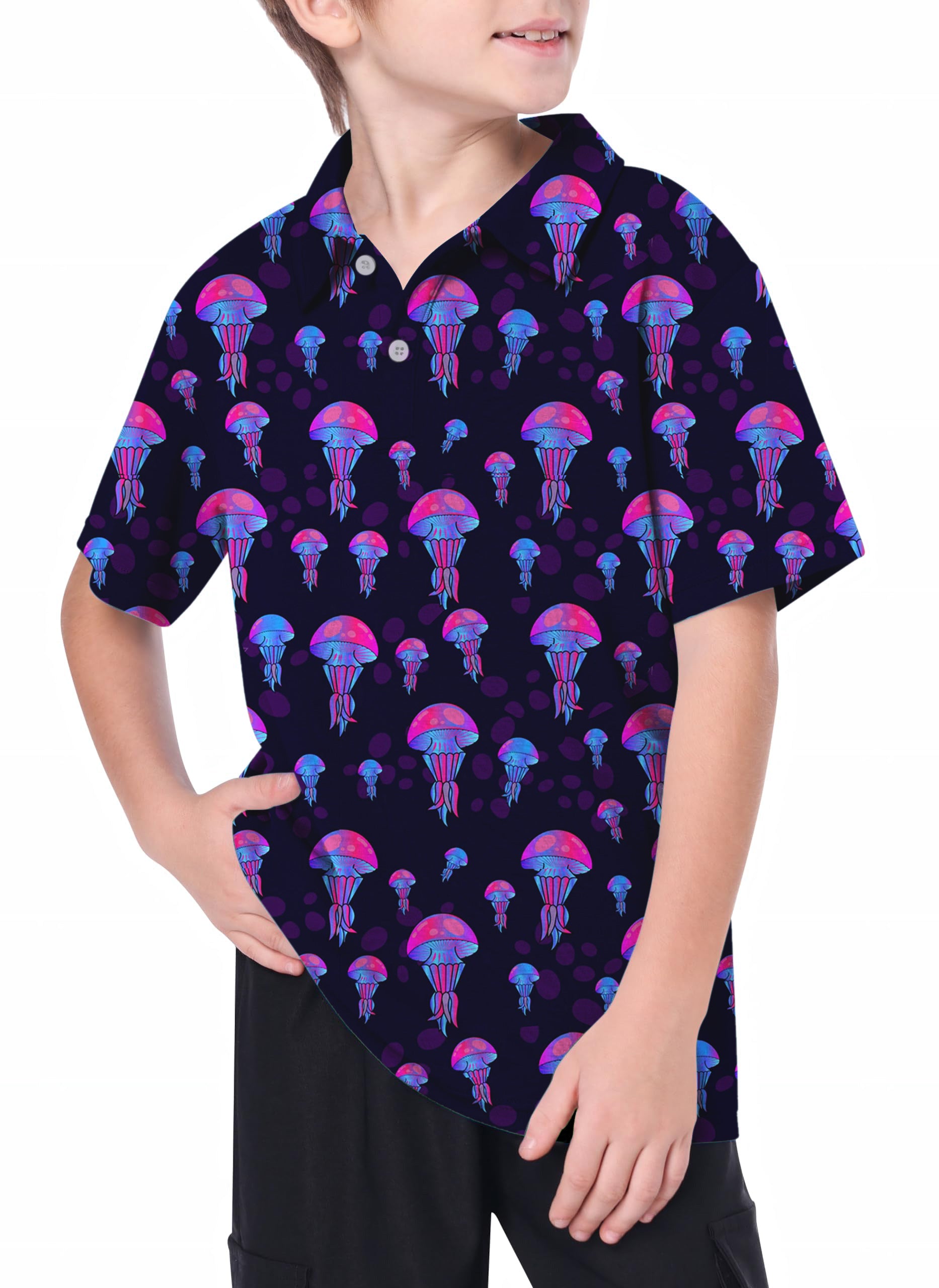 Youth Electric Jelly Golf Polo