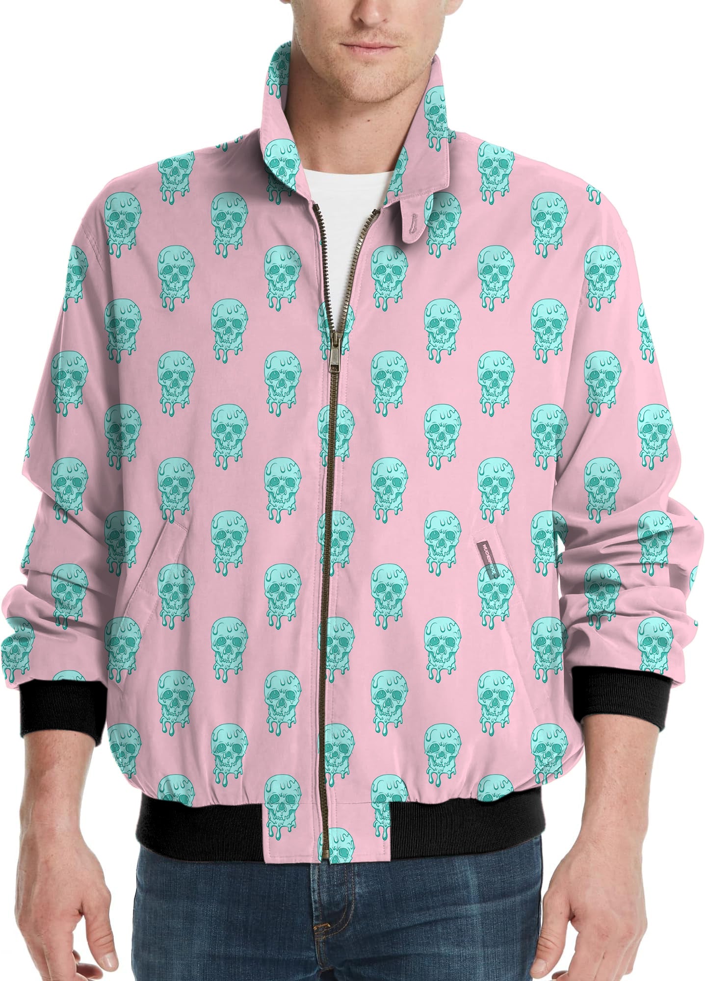 Icey Skulls-Men's Golf Windbreaker Light Jacket