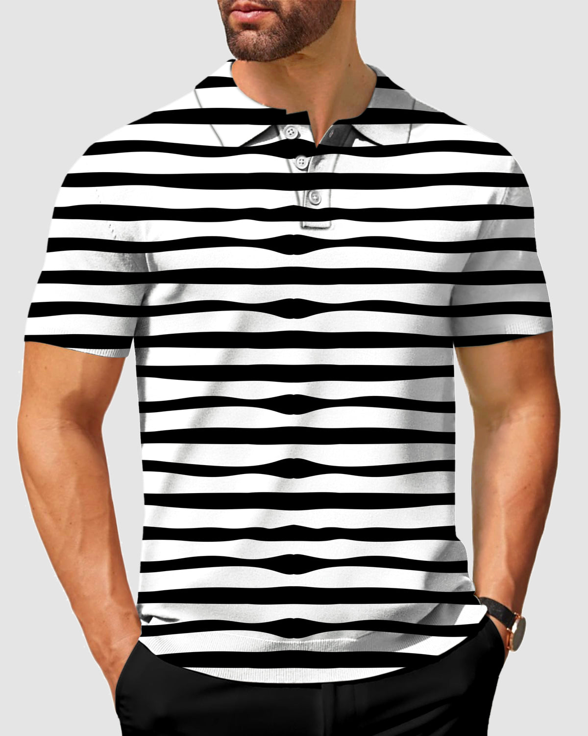 Men's Zebra stripes Polo