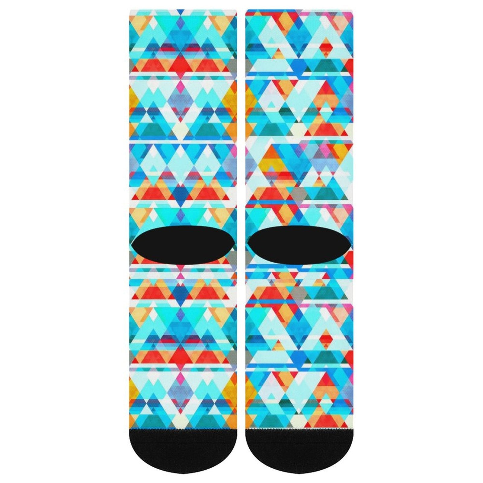 Geometric lattice Prined socks Gifts for Men Women