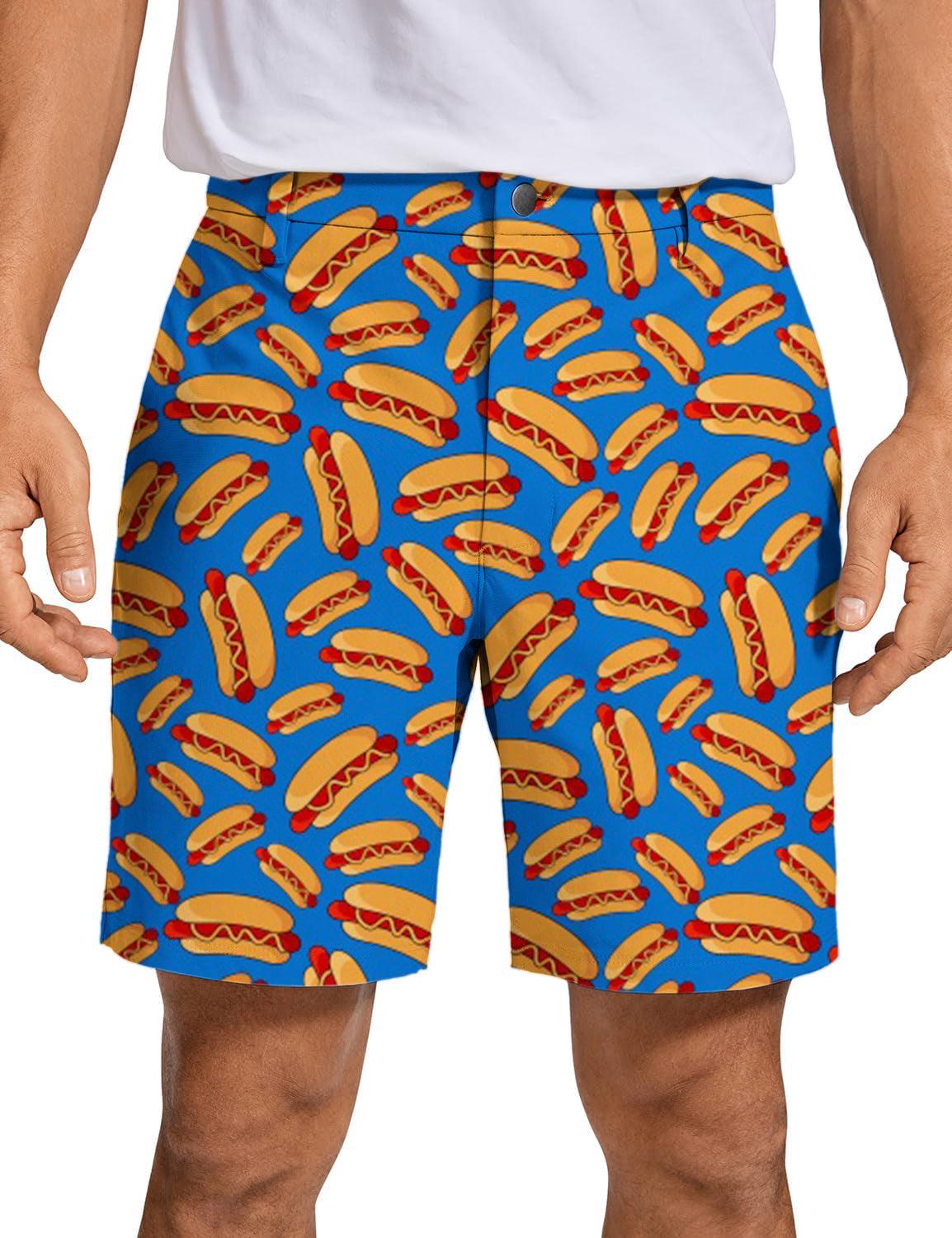 Men The Dogs Golf Shorts