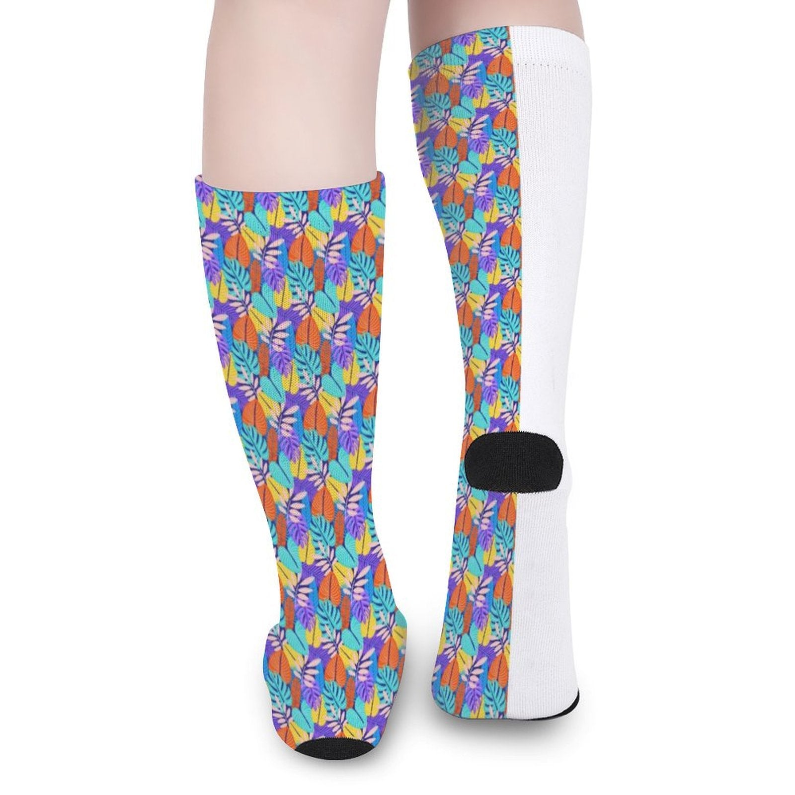 Tropical palm leaves Prined socks Gifts for Men Women