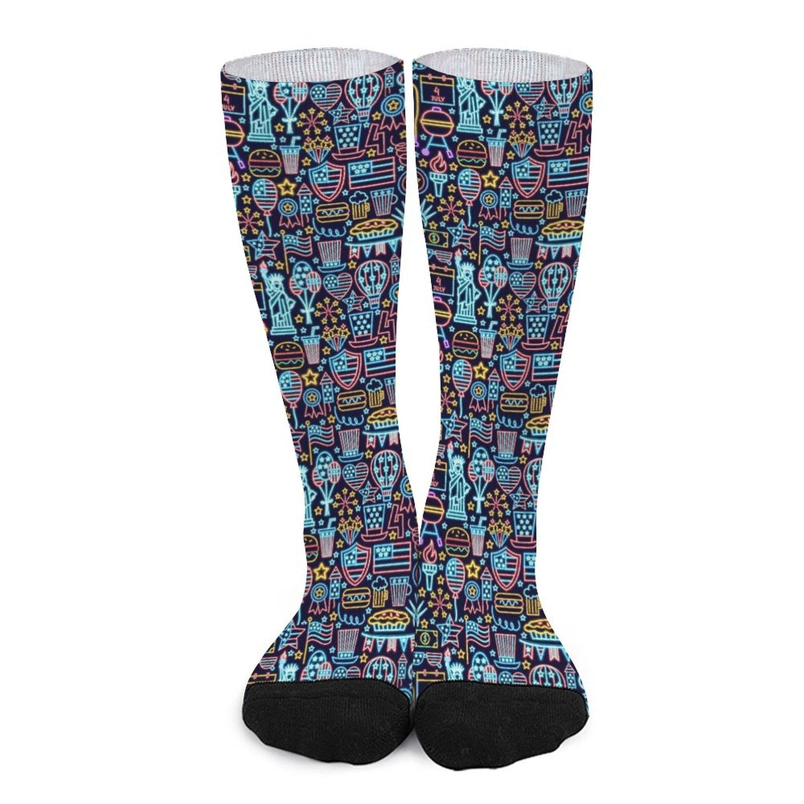 Neon American Prined socks Gifts for Men Women