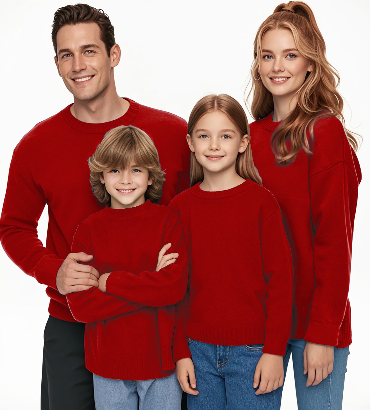 pure festive Crewneck Pullover Ugly Sweater Men Women boy girl family