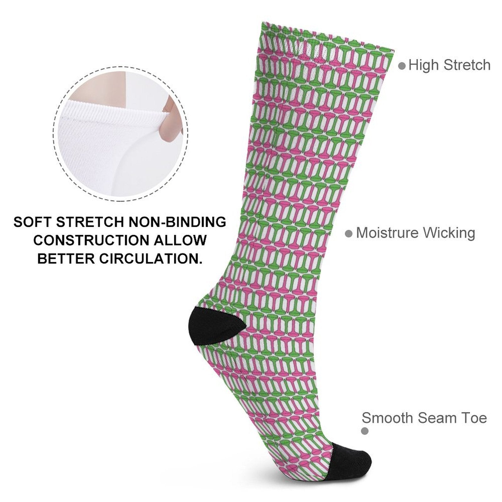 Golf Dings Prined socks Gifts for Men Women