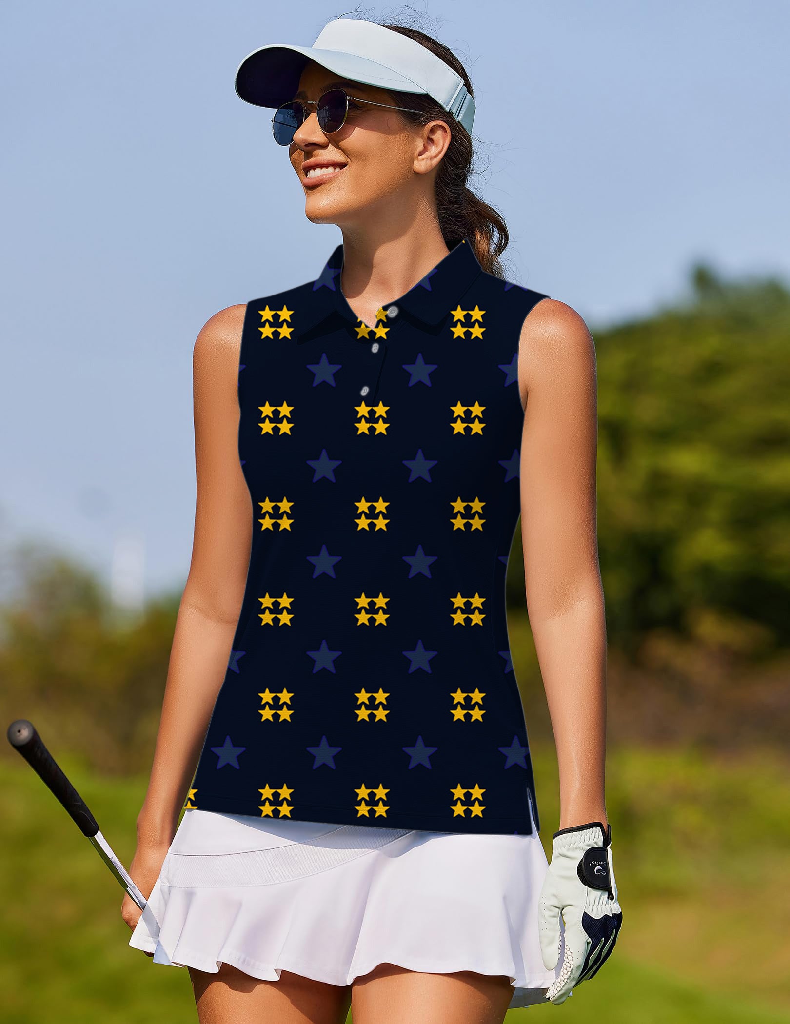 limited edition American Star-Women's golf Sleeveless shirt