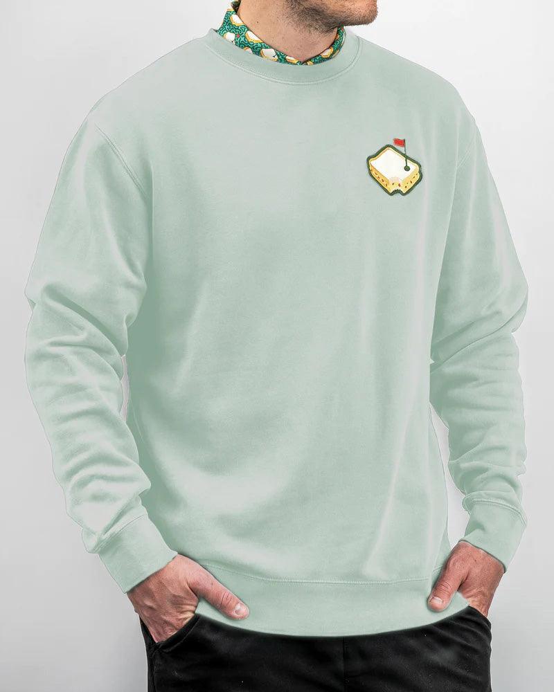 Cheese Sandwich Crew Neck Sandwich Flag Embroidered Round neck sweater outerwear