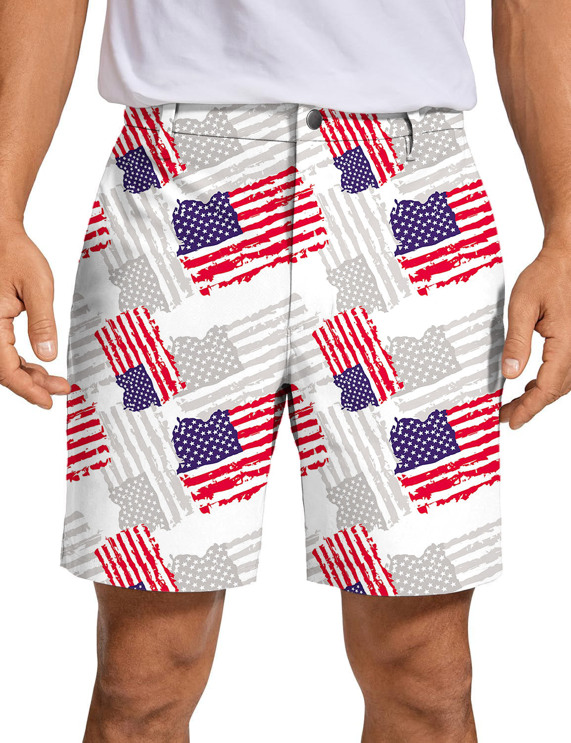 Men's American flag Golf Shorts