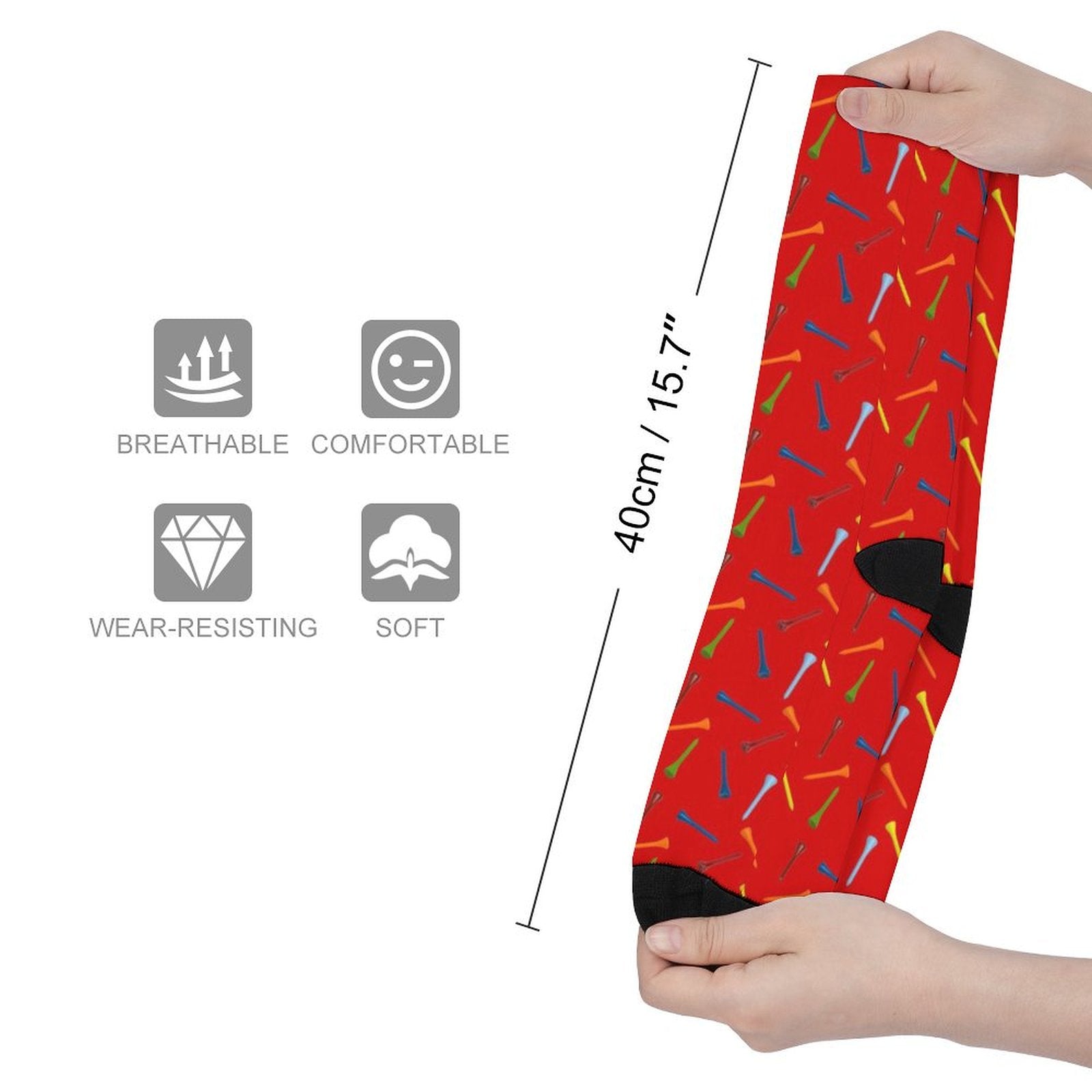 golf dings Prined socks Gifts for Men Women