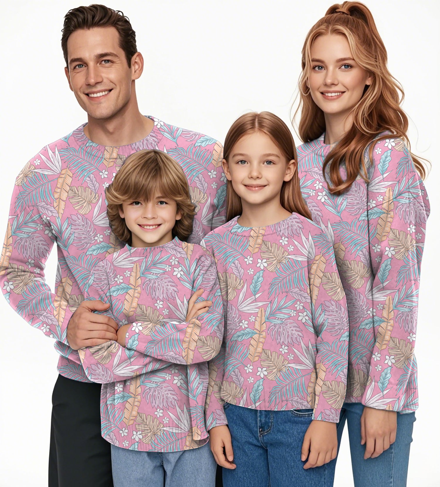 Feathered Paradise Crewneck Pullover Ugly Sweater Men Women boy girl family