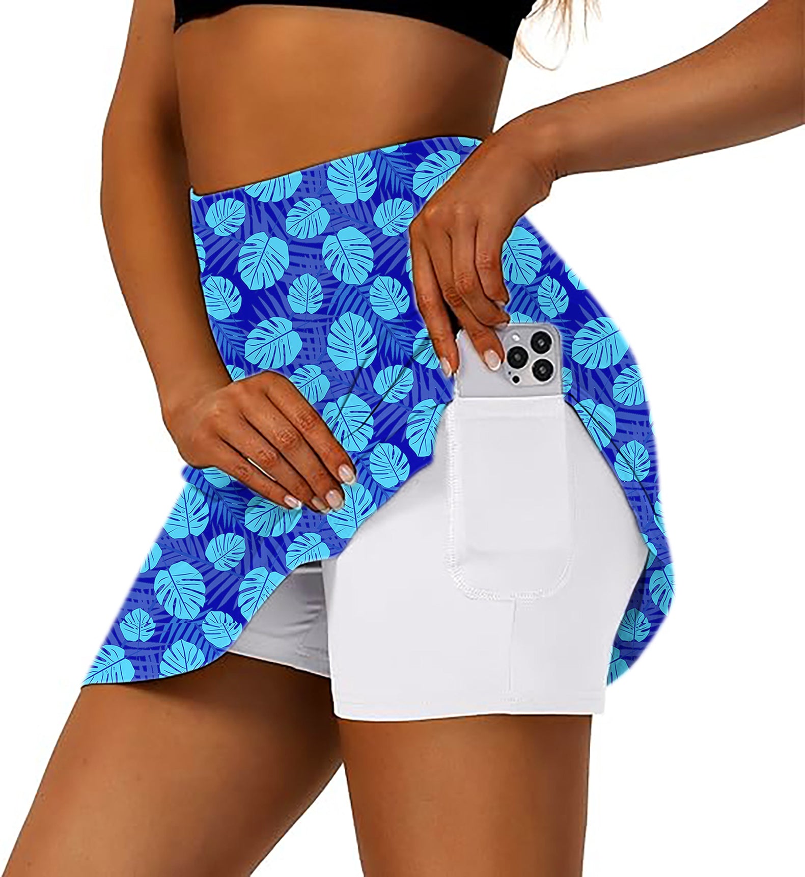 Women's Aloha Havana Golf Skirts Inner Shorts Pocket