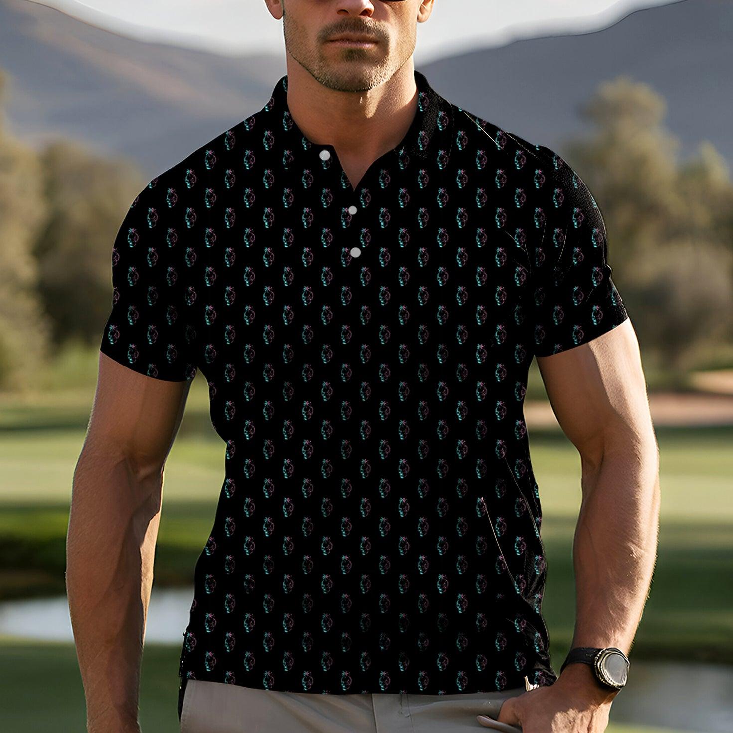 Men's Palm Skulls golf polo