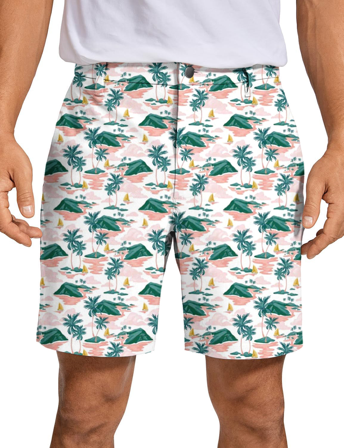 Men Paradise Island Golf Shorts