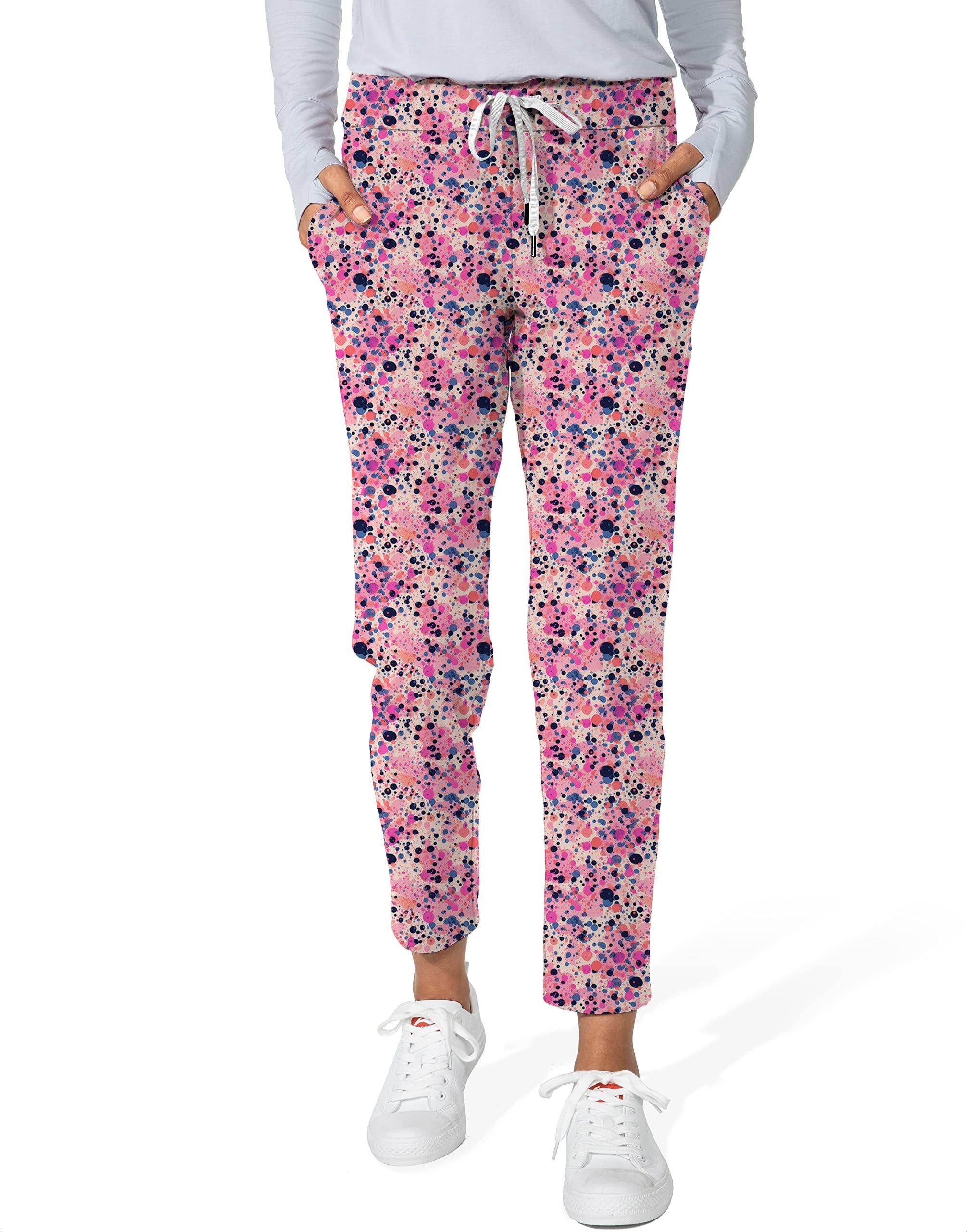 Fuchsia Fusion-Women's 7/8 Stretch Ankle Golf Pants
