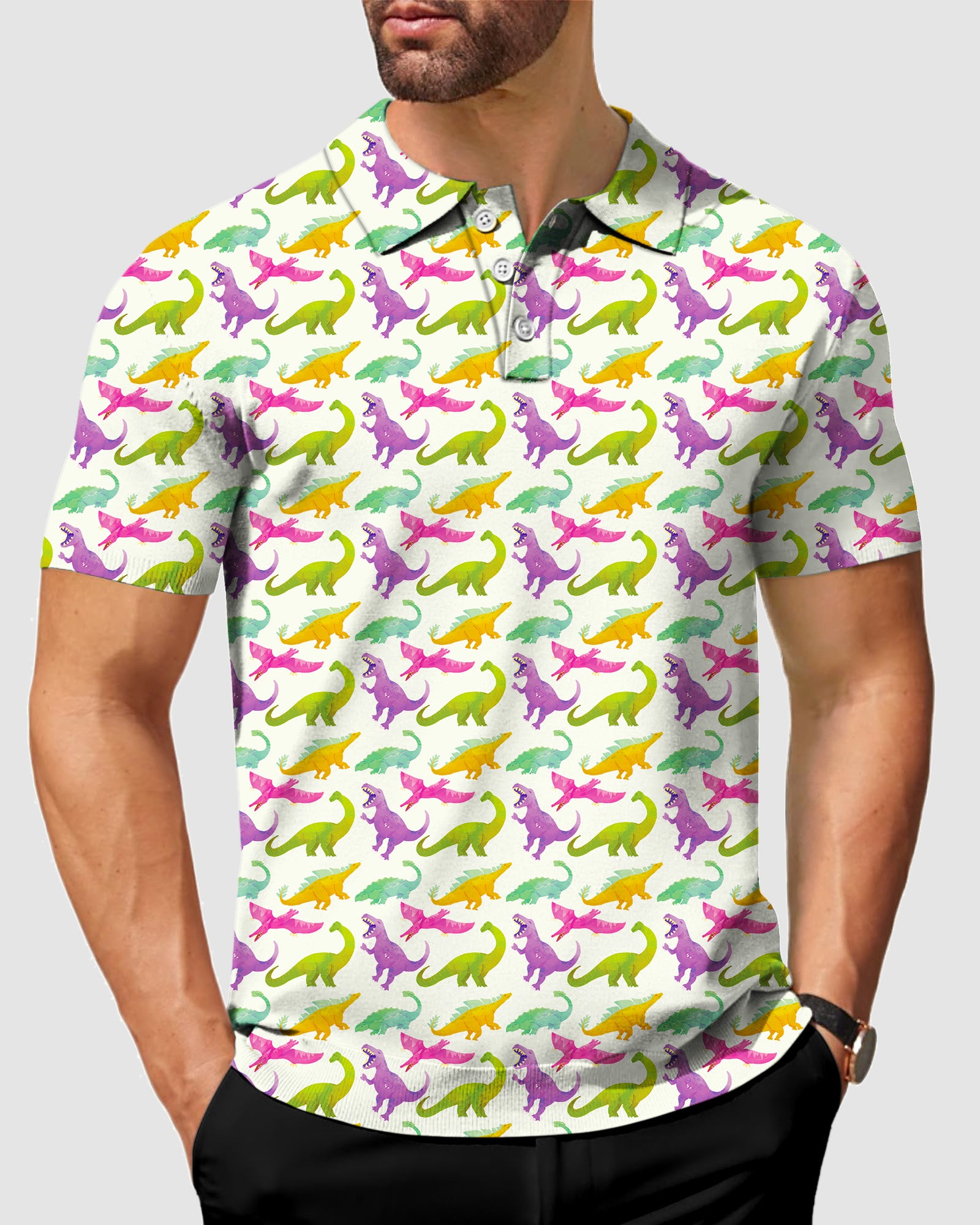 Men's dinosaurs Polo