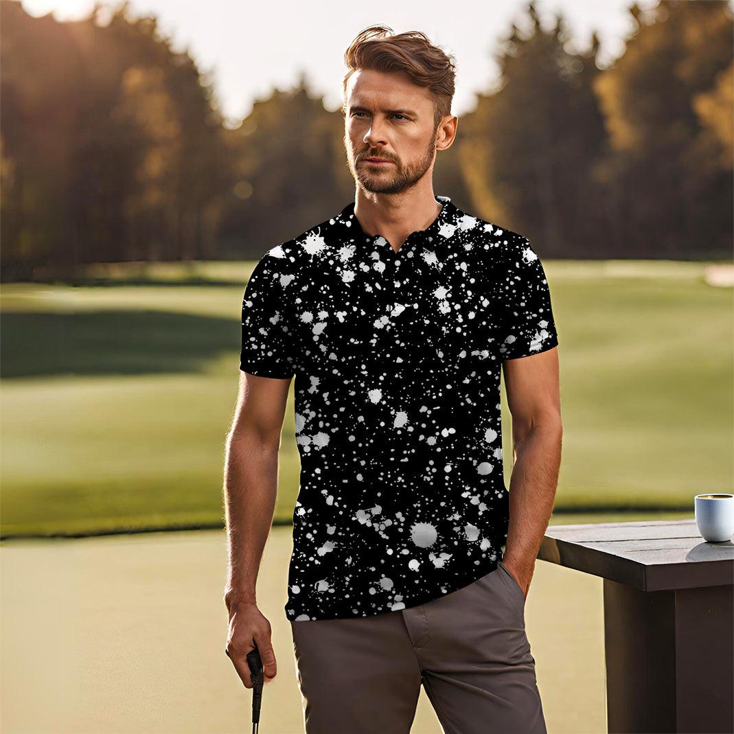 Men's ZEBRA SPLATTER golf polo