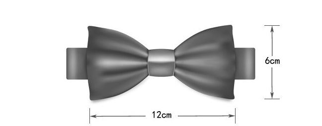 Golf Gentry Pure Color Wool Bow Tie