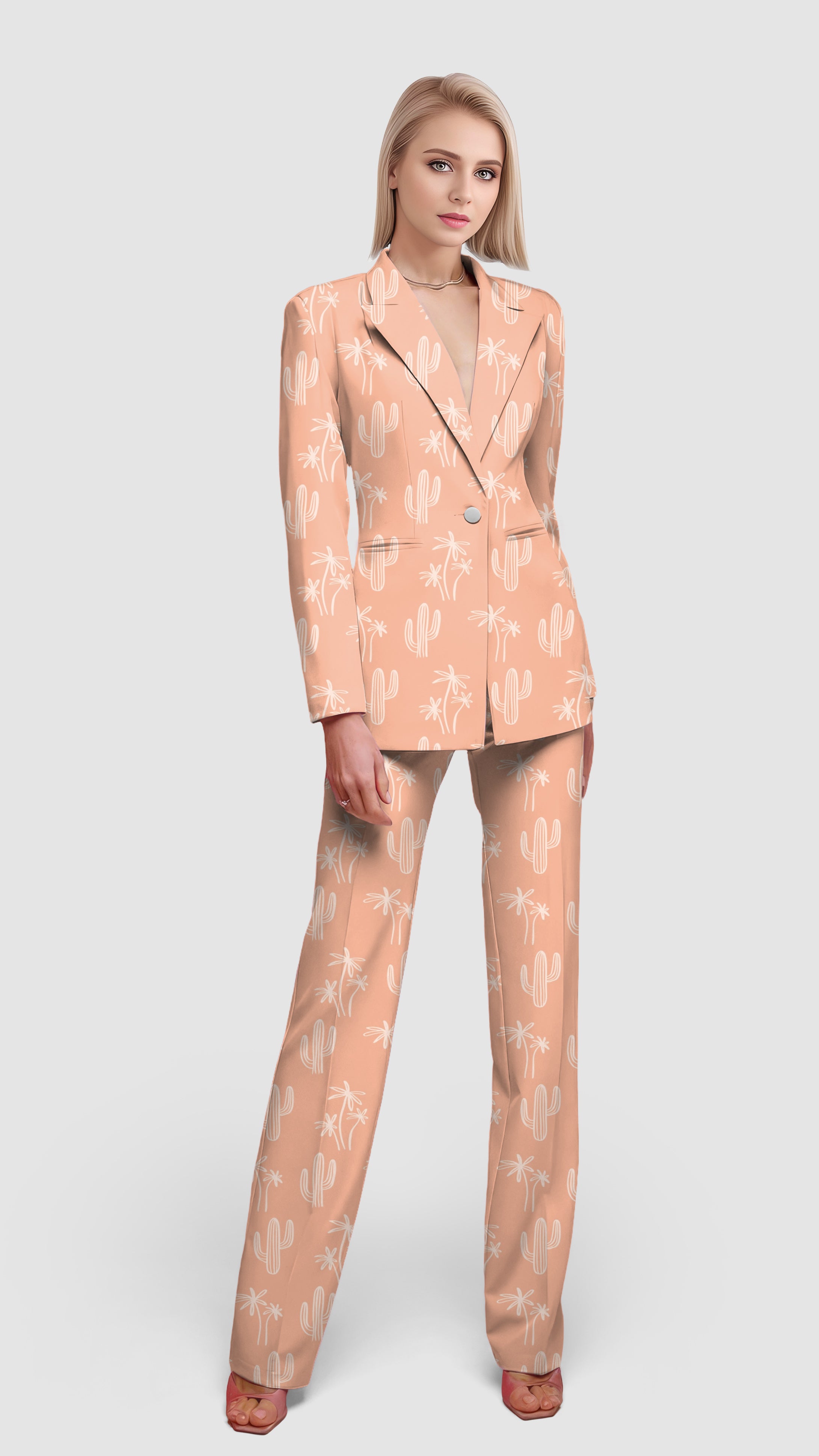 Desert Dweller-Women's Blazer Casual Work Office Blazer Suit set
