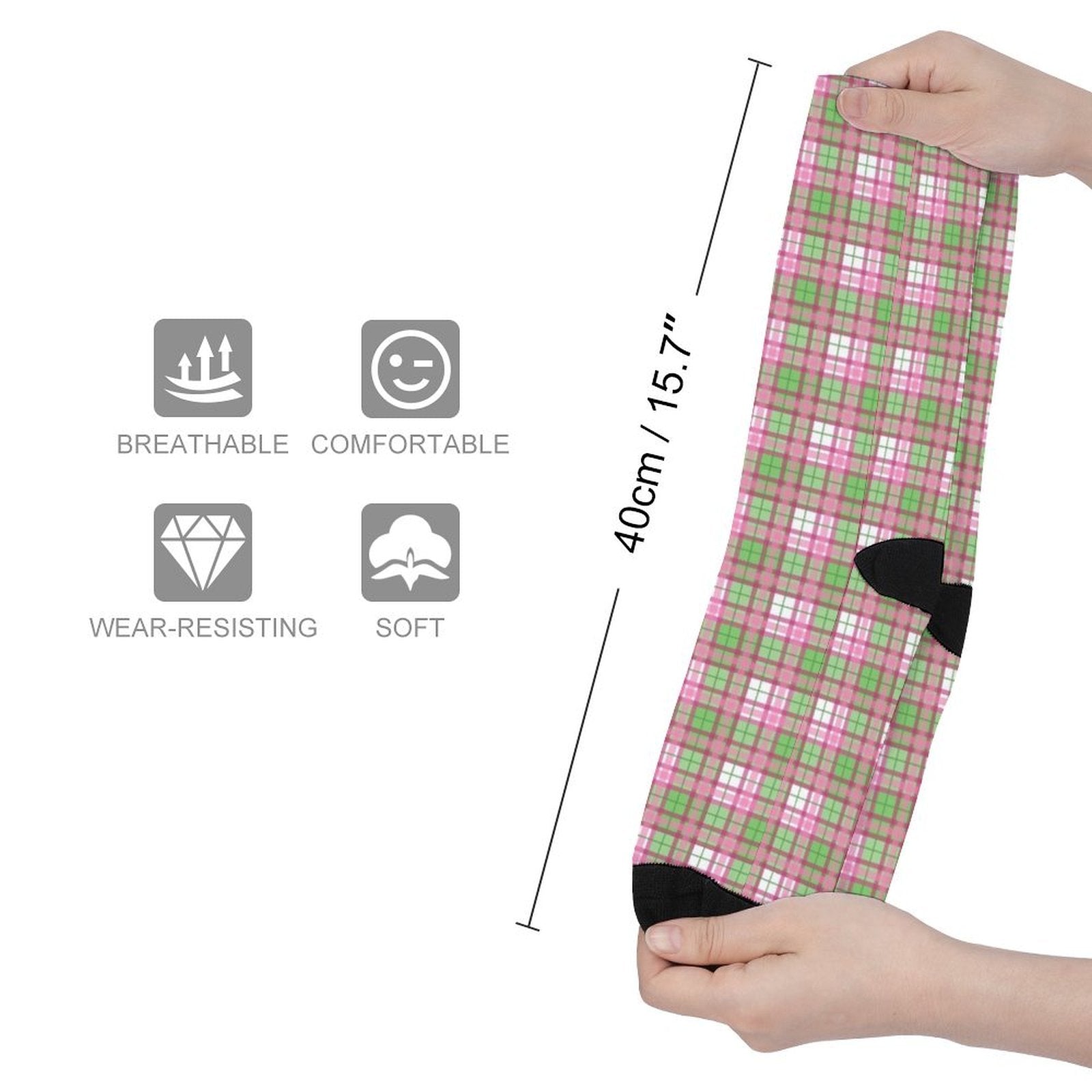 grid Prined socks Gifts for Men Women