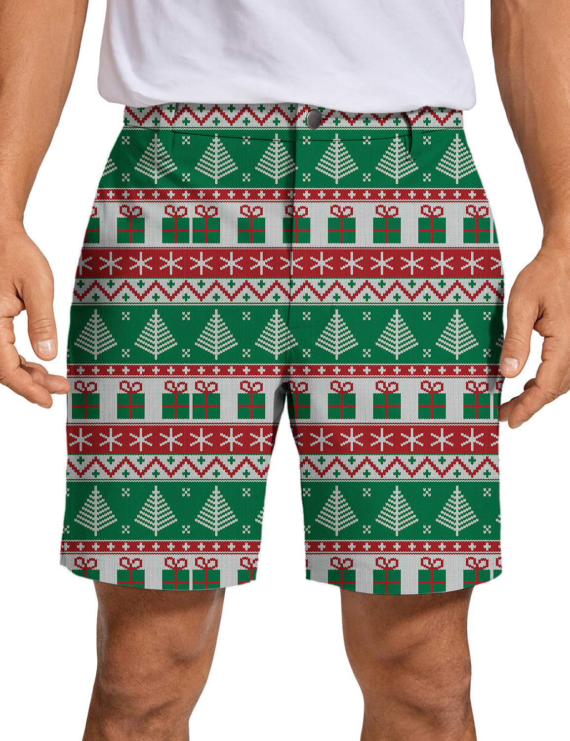 Men's Christmas Tree Golf Shorts