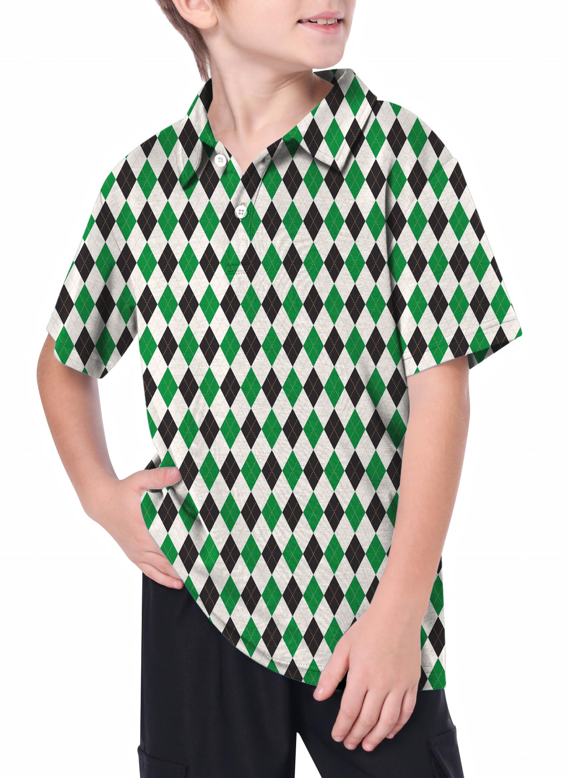 Youth grid Golf Polo