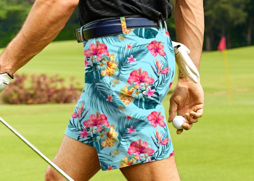 Men Tropics Golf Shorts