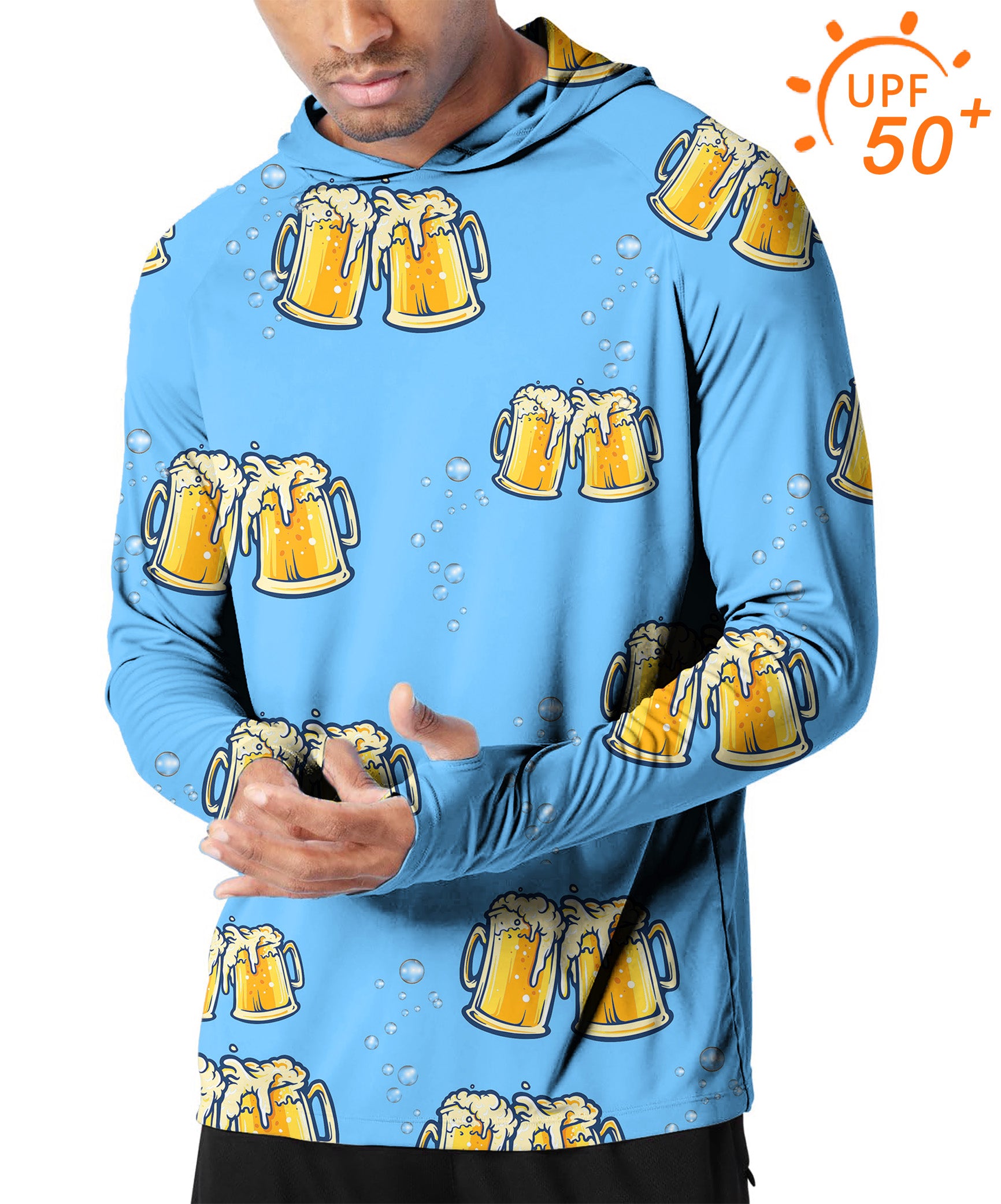 Men's Outdoor Cheers Beer Golf Sun Protection Slim Fit hoodies