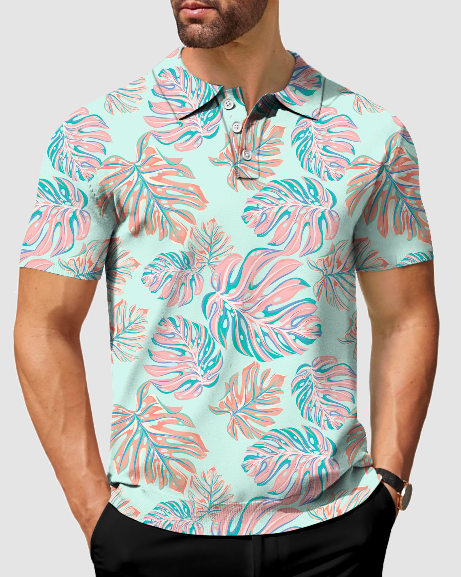 Men's Magic Leaves golf polo