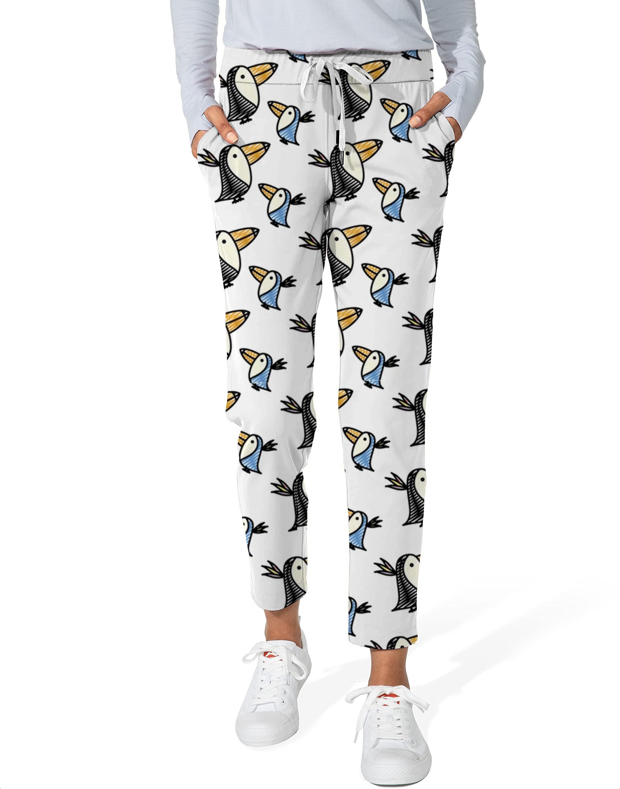 Talking Toucan-Women's 7/8 Stretch Ankle Golf Pants