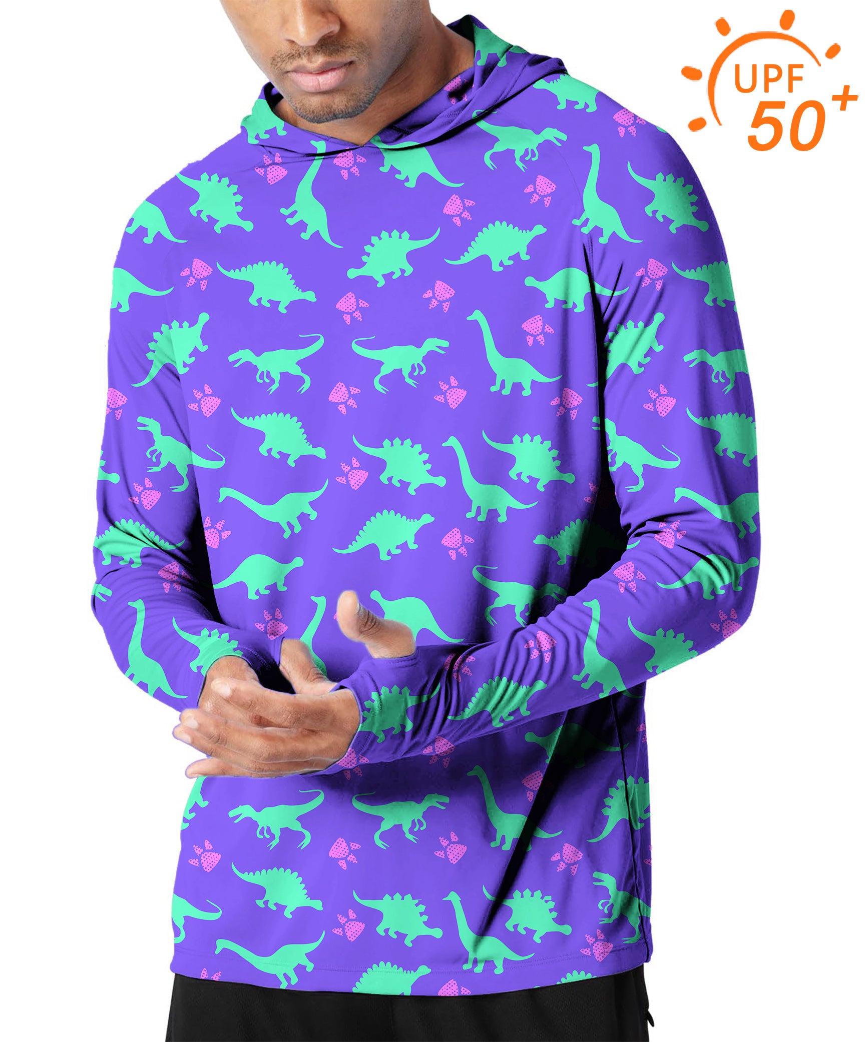 Men's Outdoor Land Before Time Golf Sun Protection Slim Fit hoodies