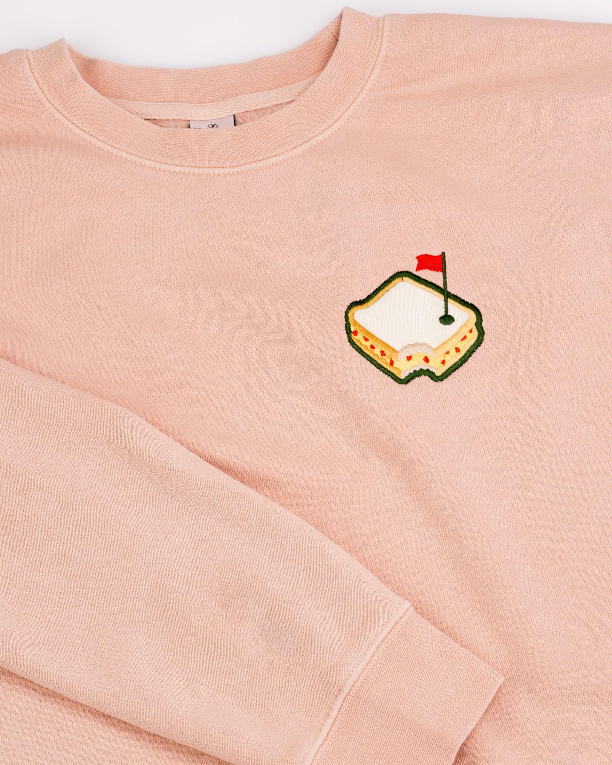 Cheese Sandwich Crew Neck Sandwich Flag Embroidered Round neck sweater outerwear