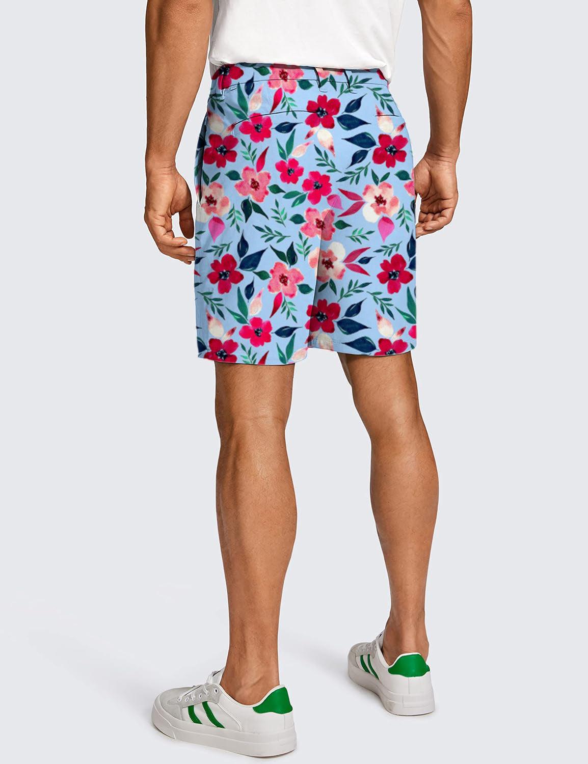 Men Tropical flowers Golf Shorts