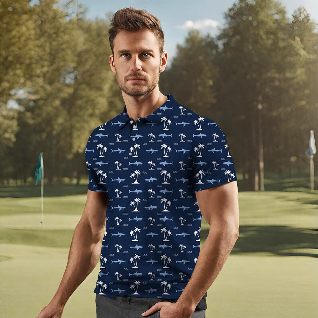 Men's Shark Island golf polo