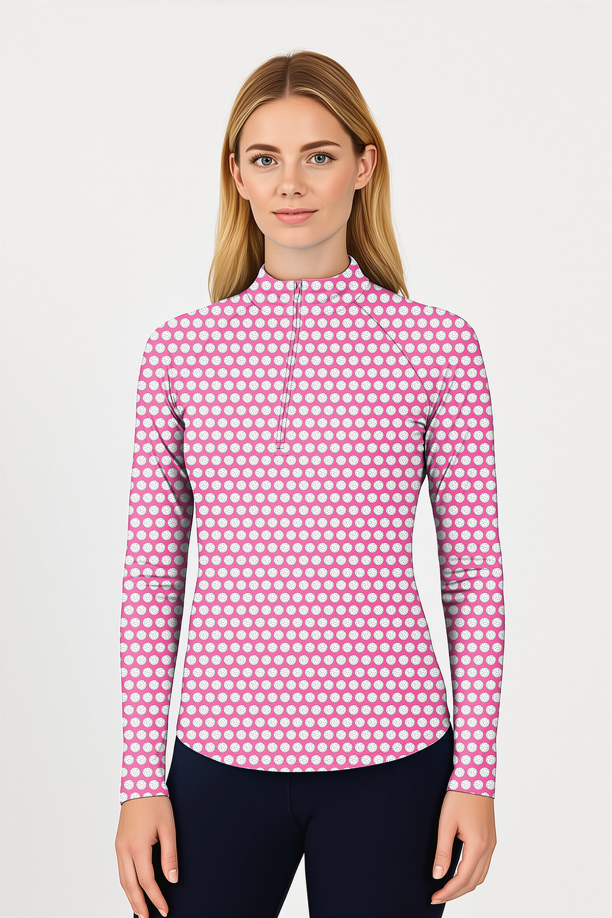 ball Women's Golf Active 3/4 Zip Top