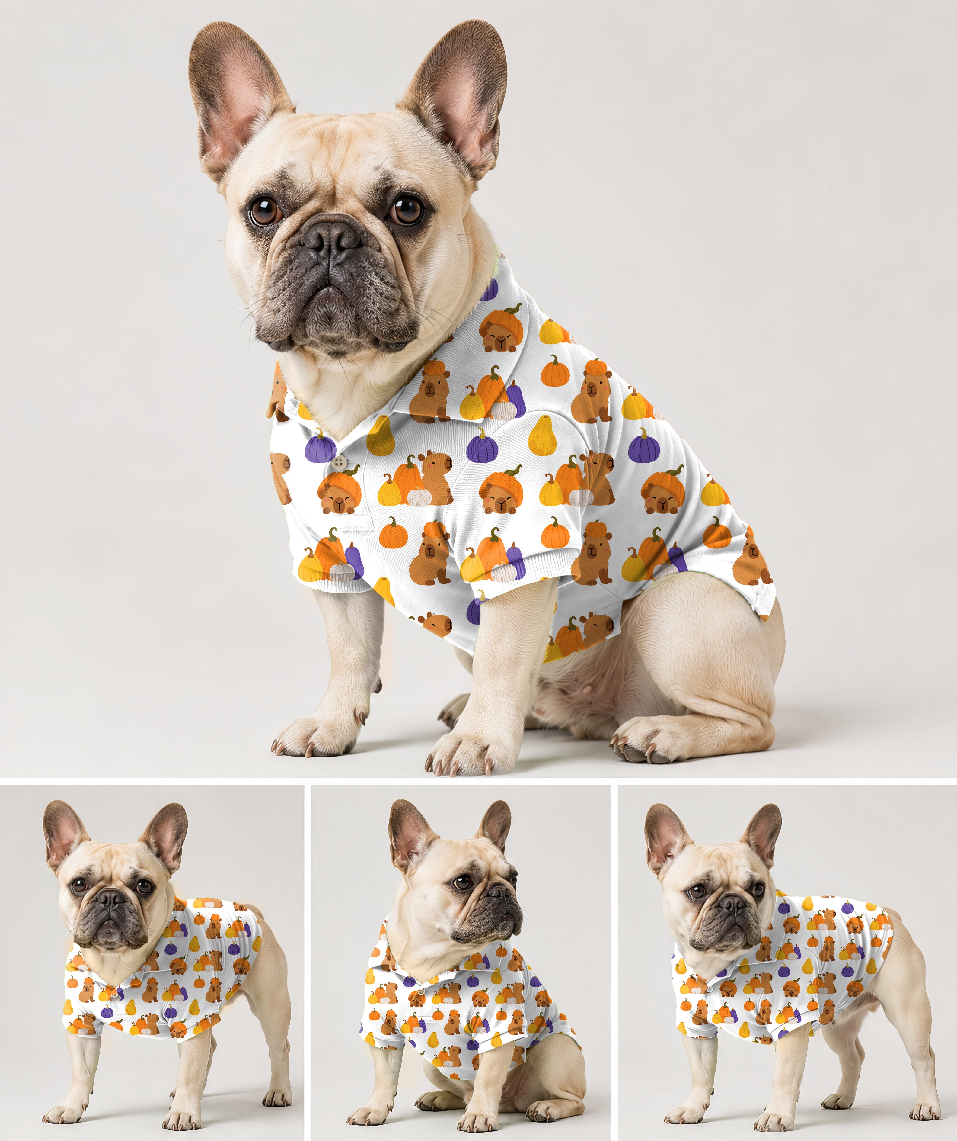 Dog's Halloween Capybara Golf Polo