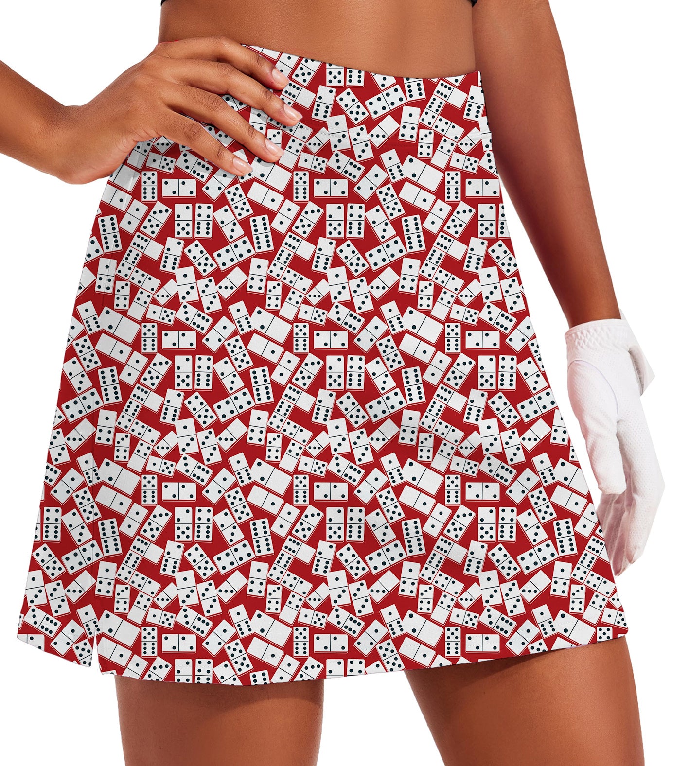 Women's DOMINOS GAMB Golf Skirts Inner Shorts Pocket