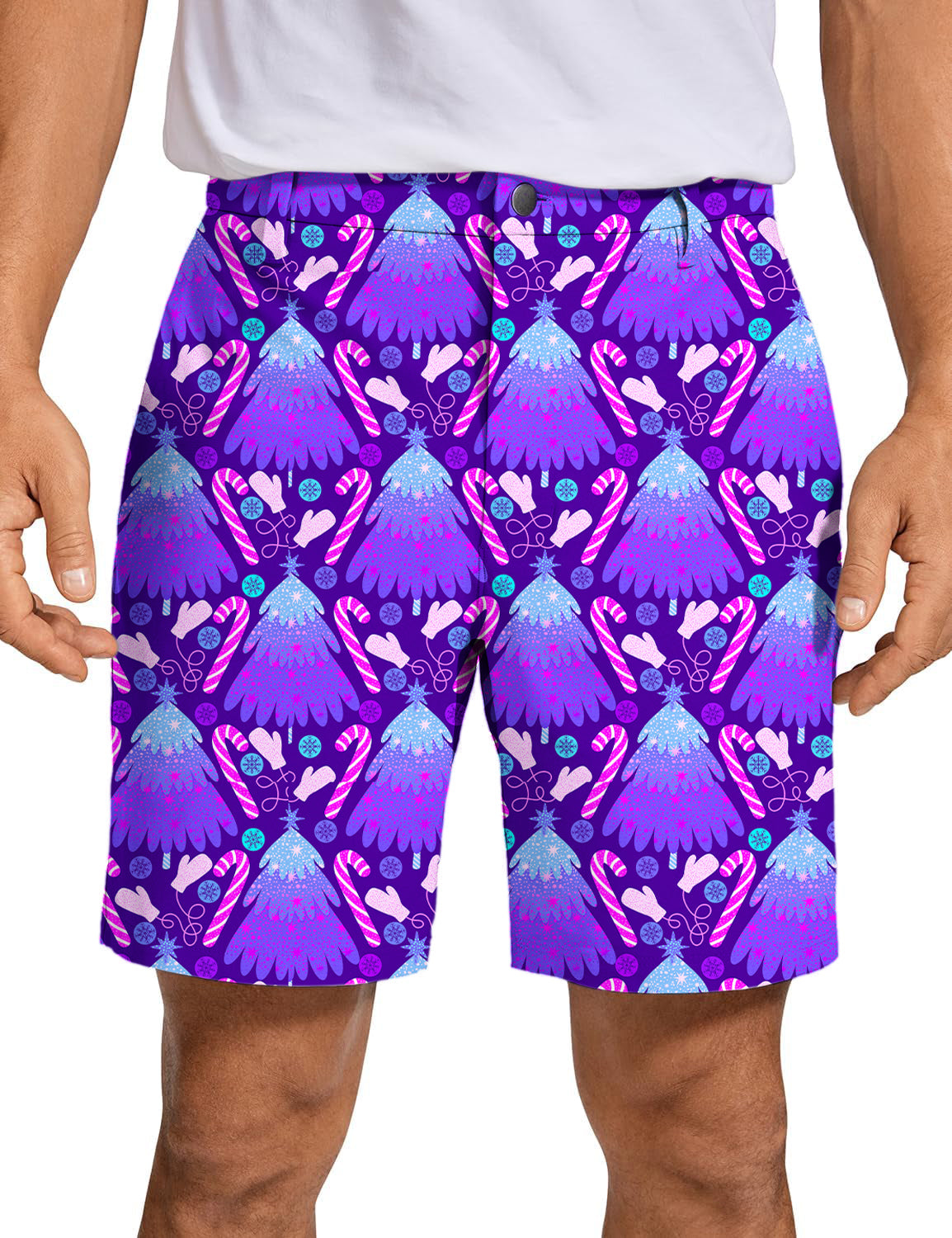Men's Magical Christmas Tree Golf Shorts