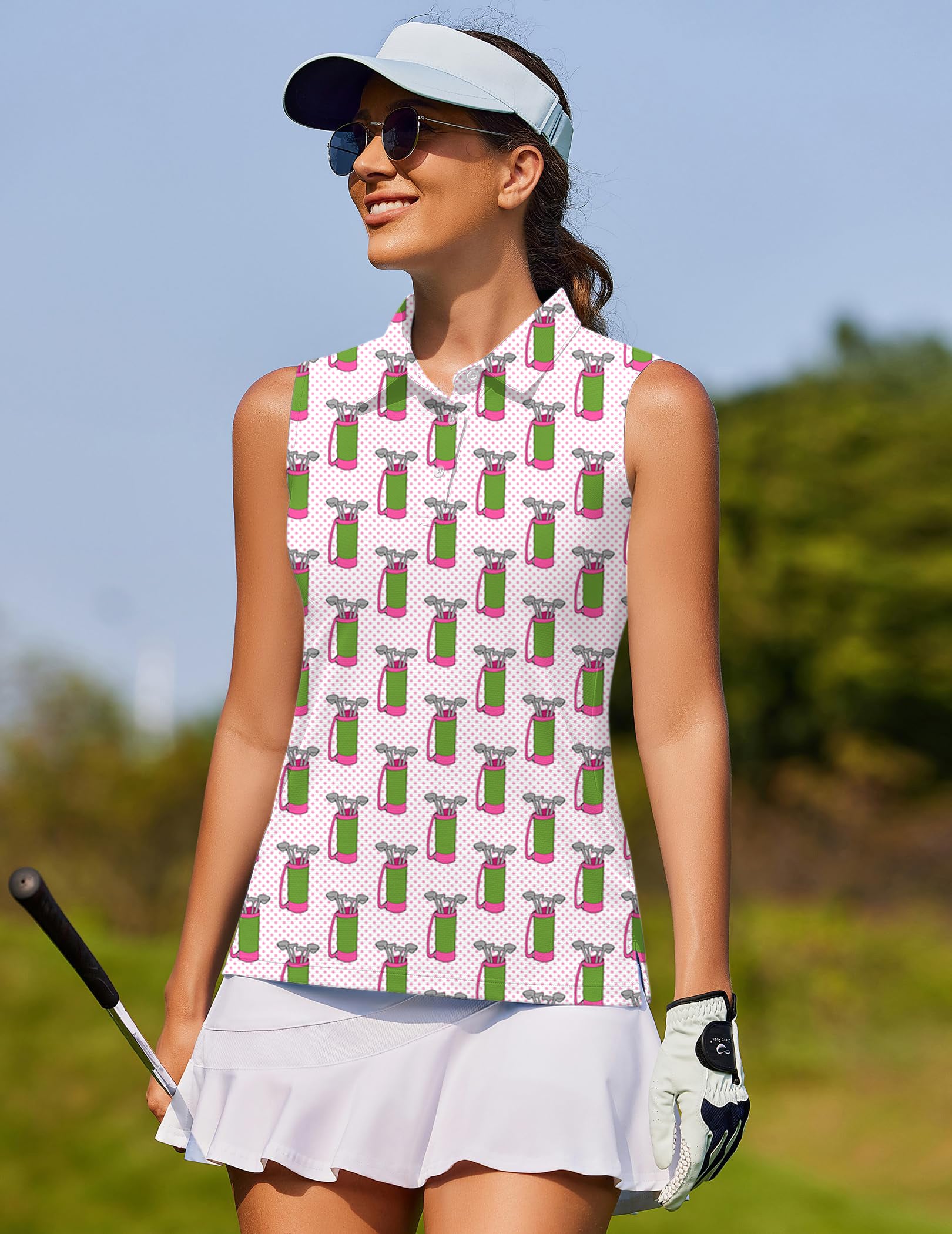 golf bag Women's golf Sleeveless shirt