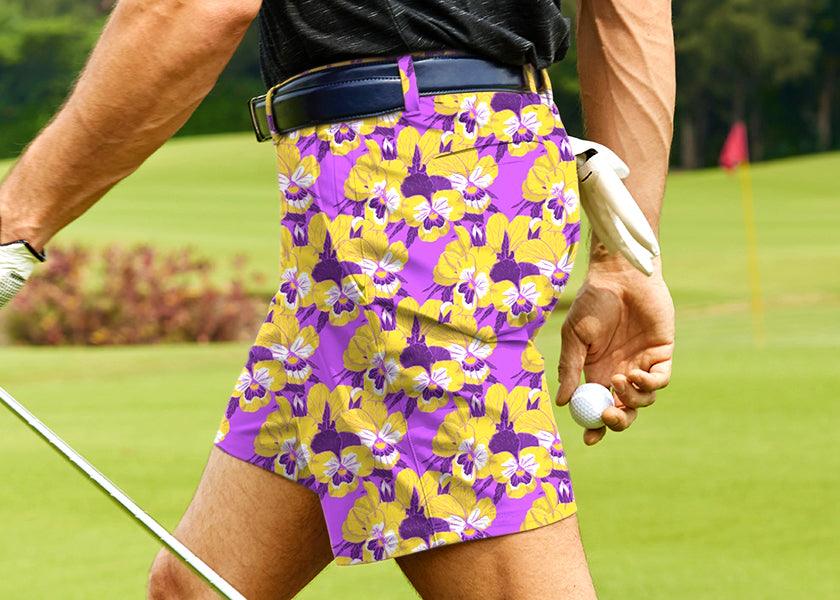 Men Hawaiian Time Golf Shorts