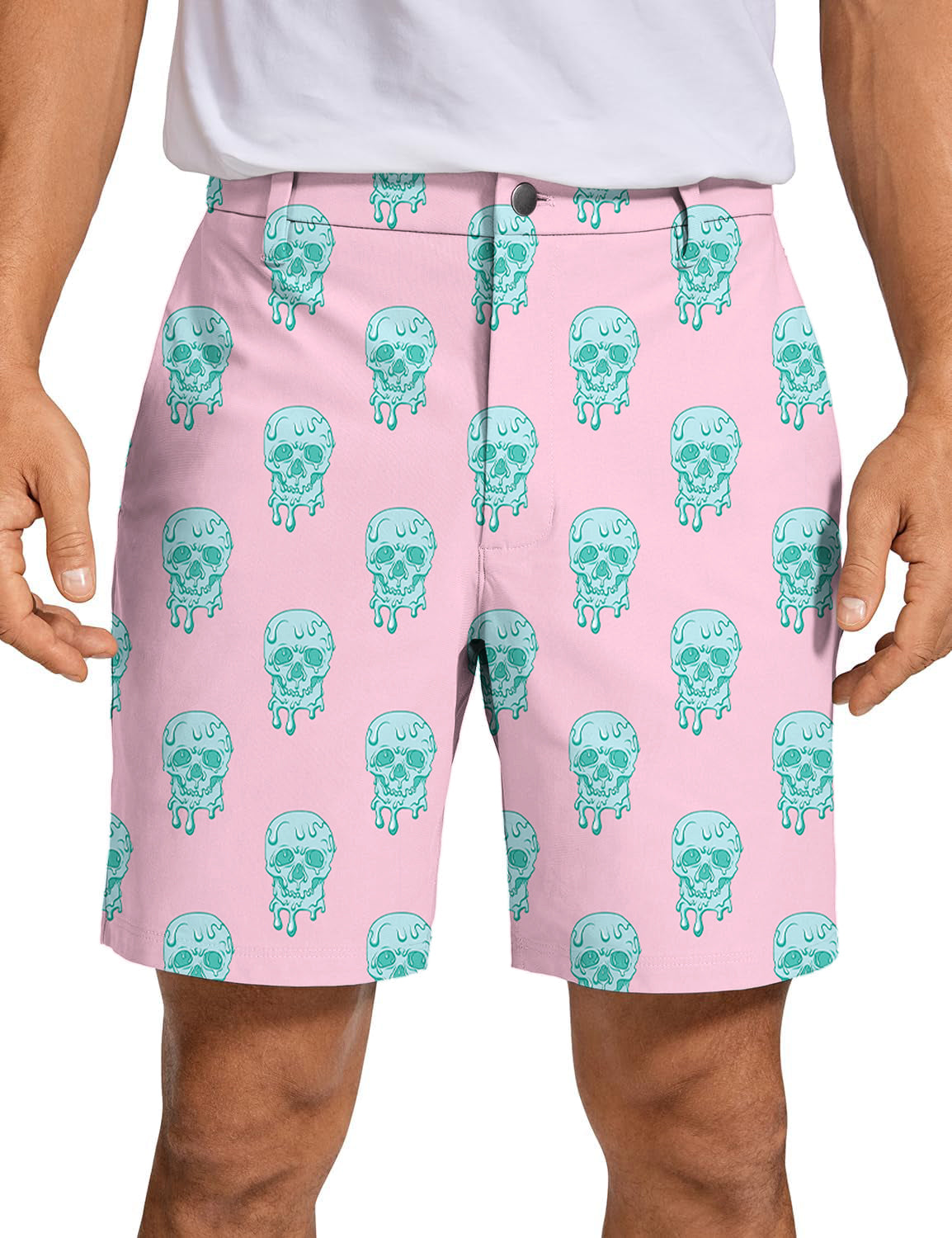 Men's Dripping Skull Golf Shorts