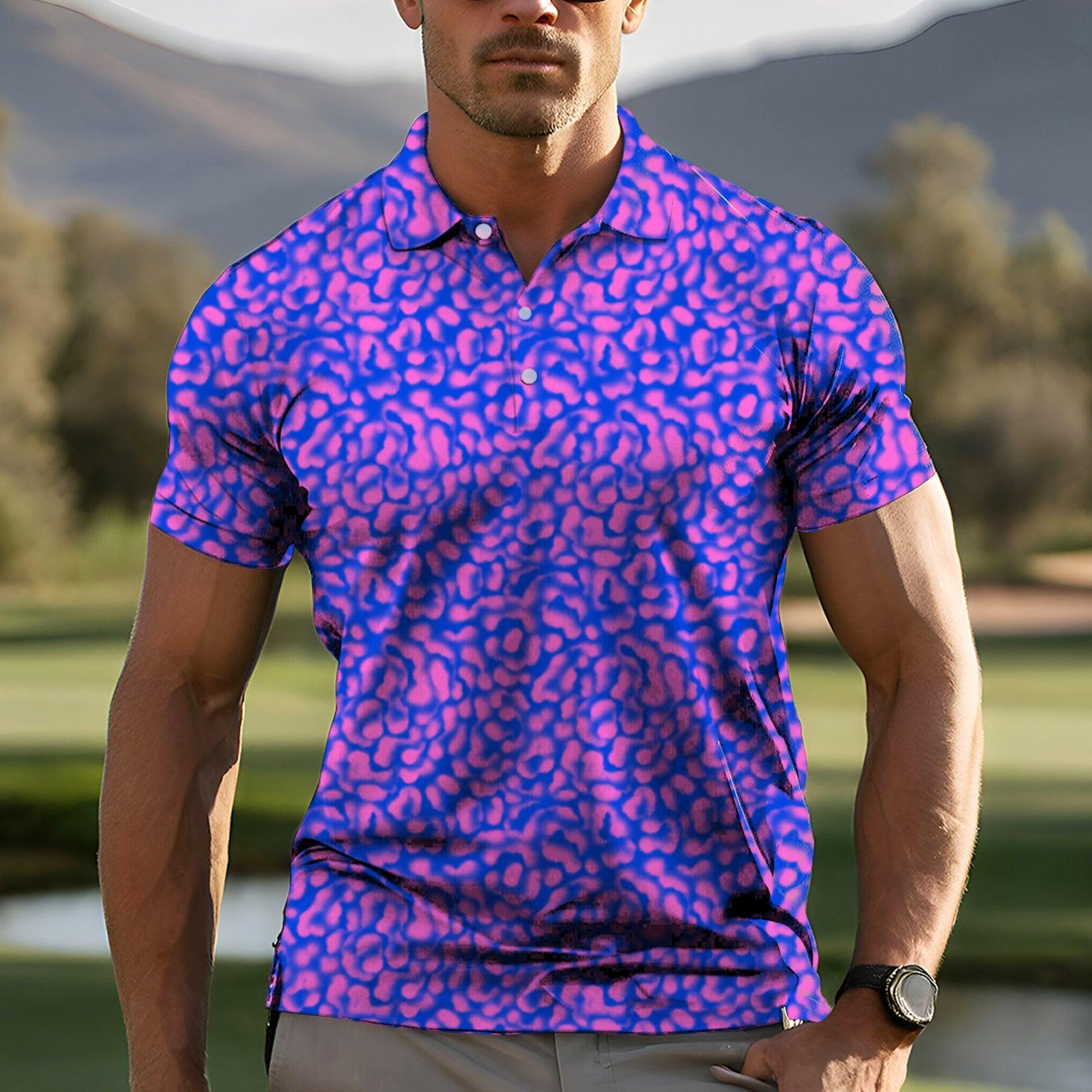 Space Aura-Men's golf polo